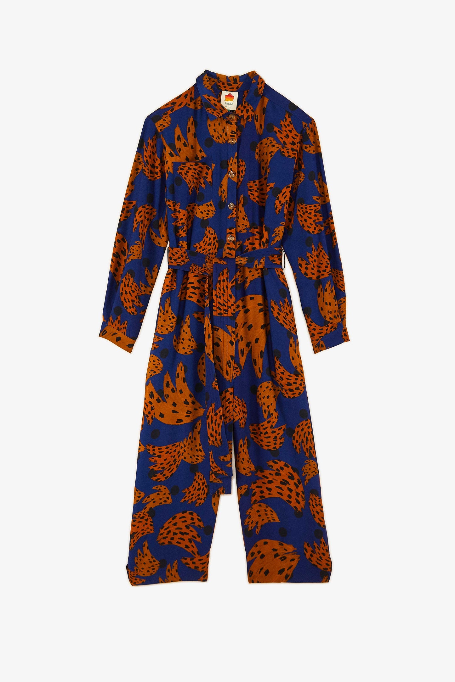 Farm Rio Navy Bananica Jumpsuit