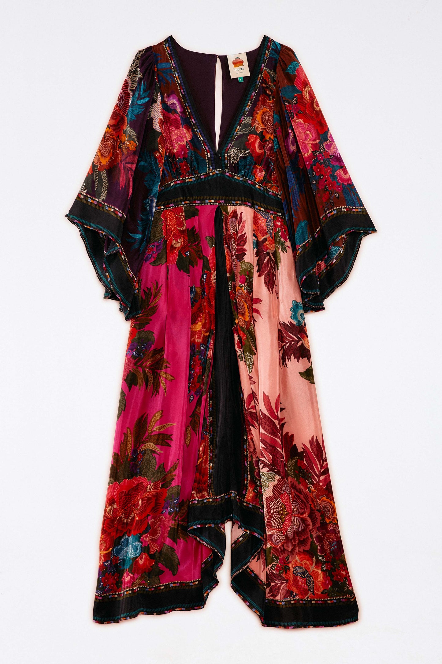 Farm Rio Flower Scarves Maxi Dress