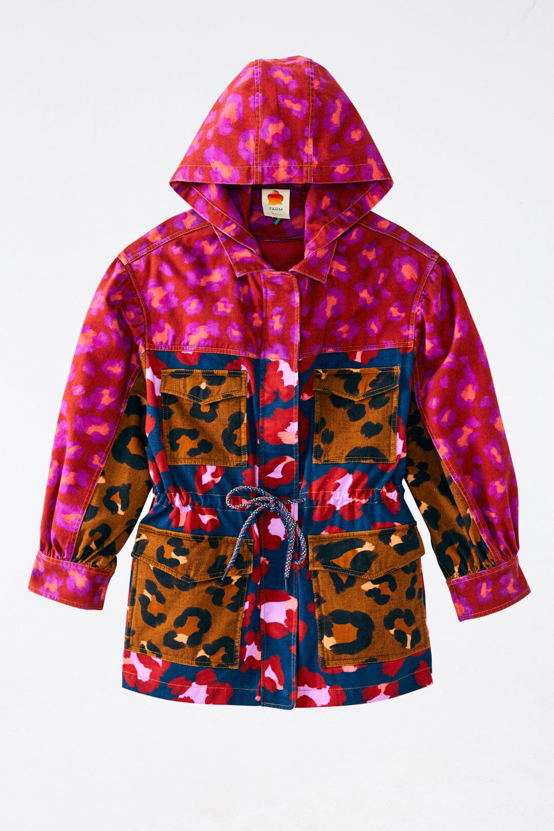 Farm Rio Mixed Leopards Canvas Jacket