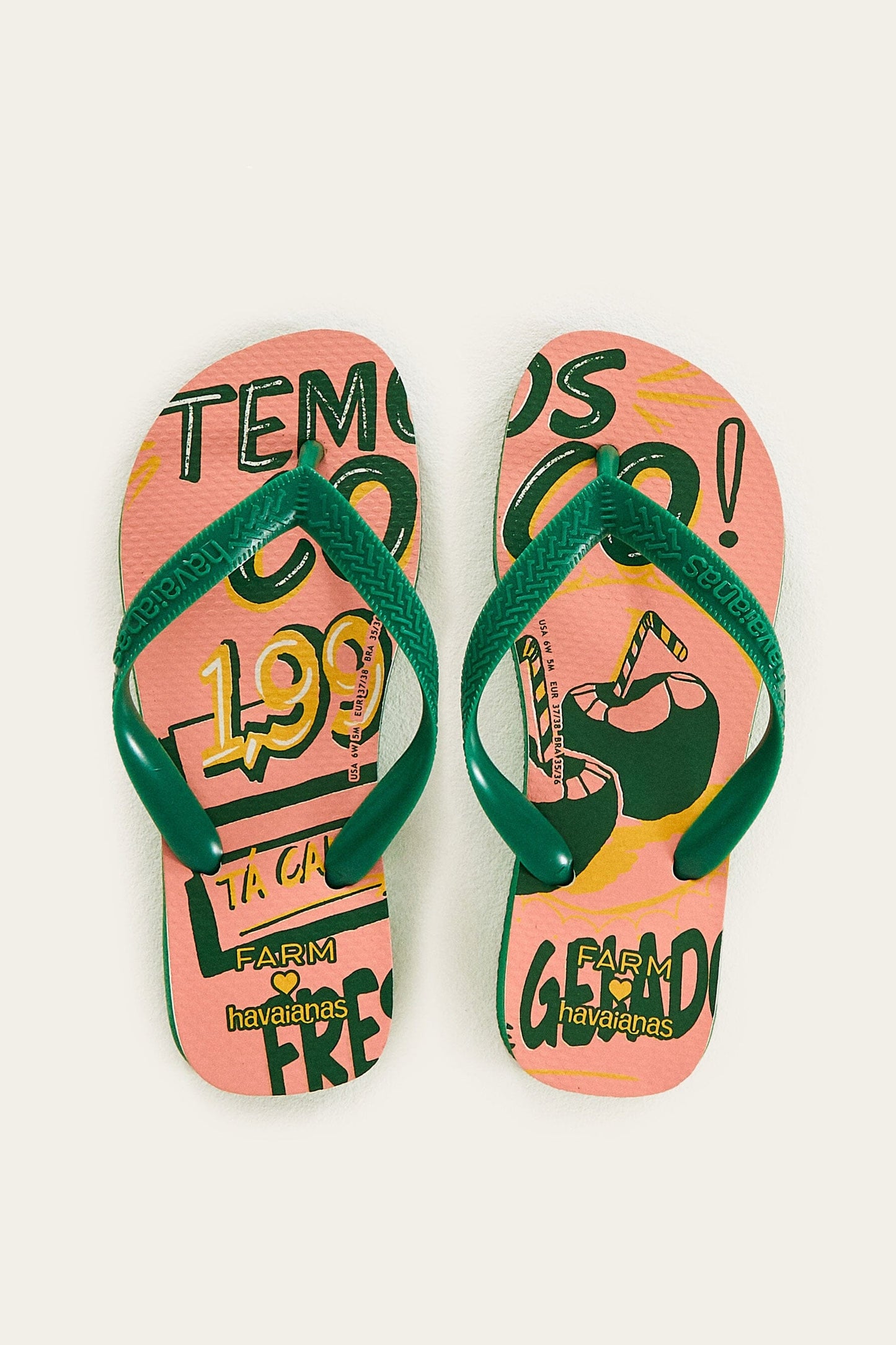 Pink Temos Coco Havaianas Sandals