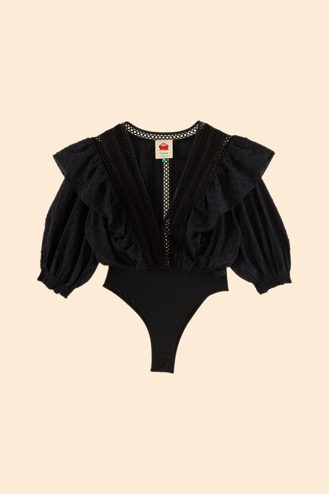 Farm Rio Black Lace Bodysuit