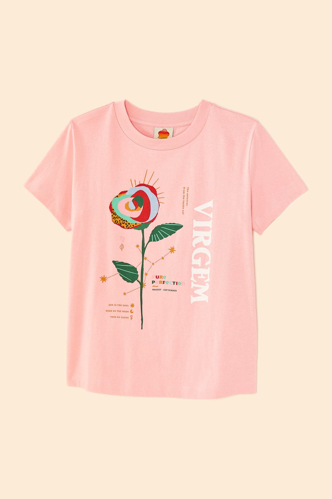 Farm Rio Virgo Zodiac Organic Cotton T-Shirt
