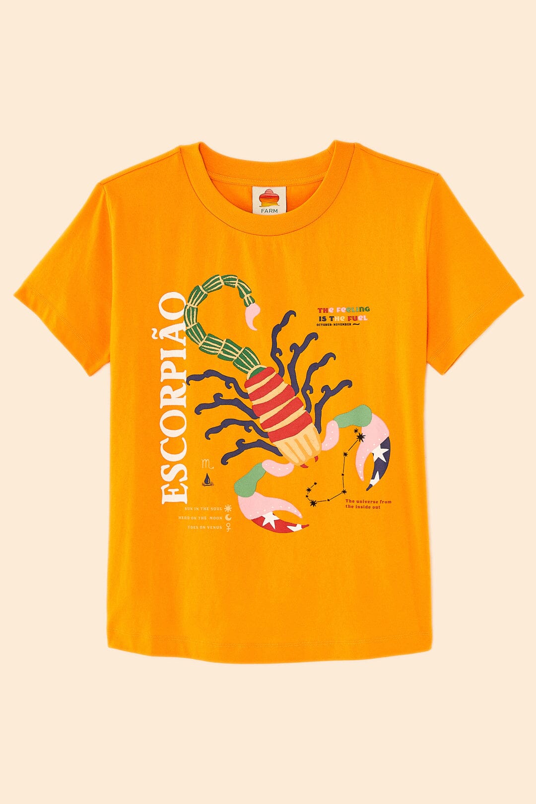 Farm Rio Scorpio Zodiac Organic Cotton T-Shirt