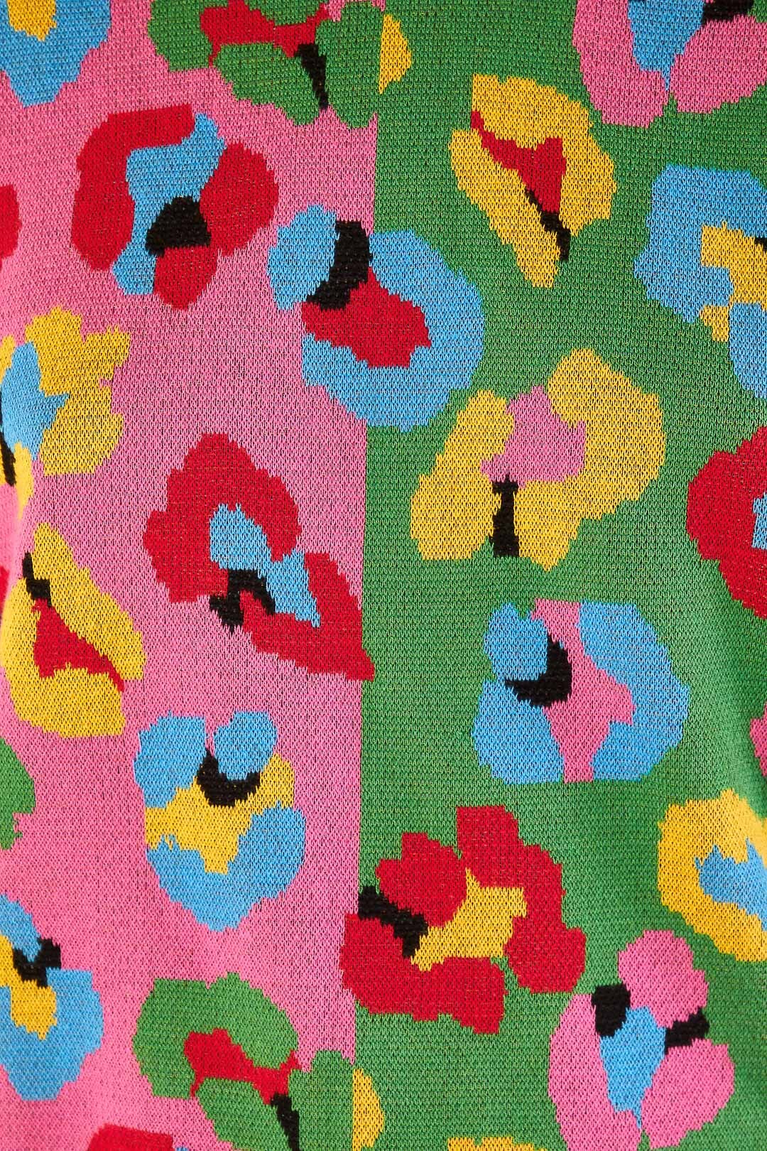Farm Rio Mixed Fun Leopards Sweater