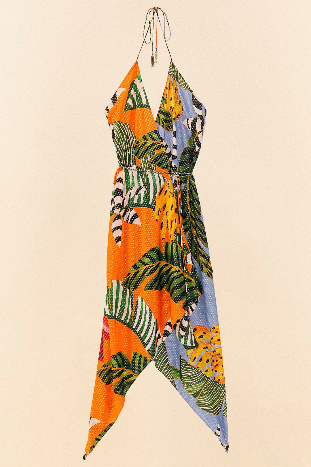 Farm Rio Striped Bananas Cover Up