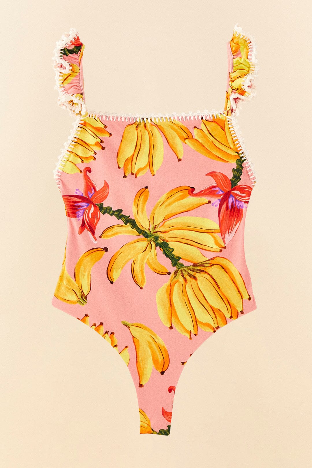 Farm Rio Pink Banana Taste One Piece Swimsuit