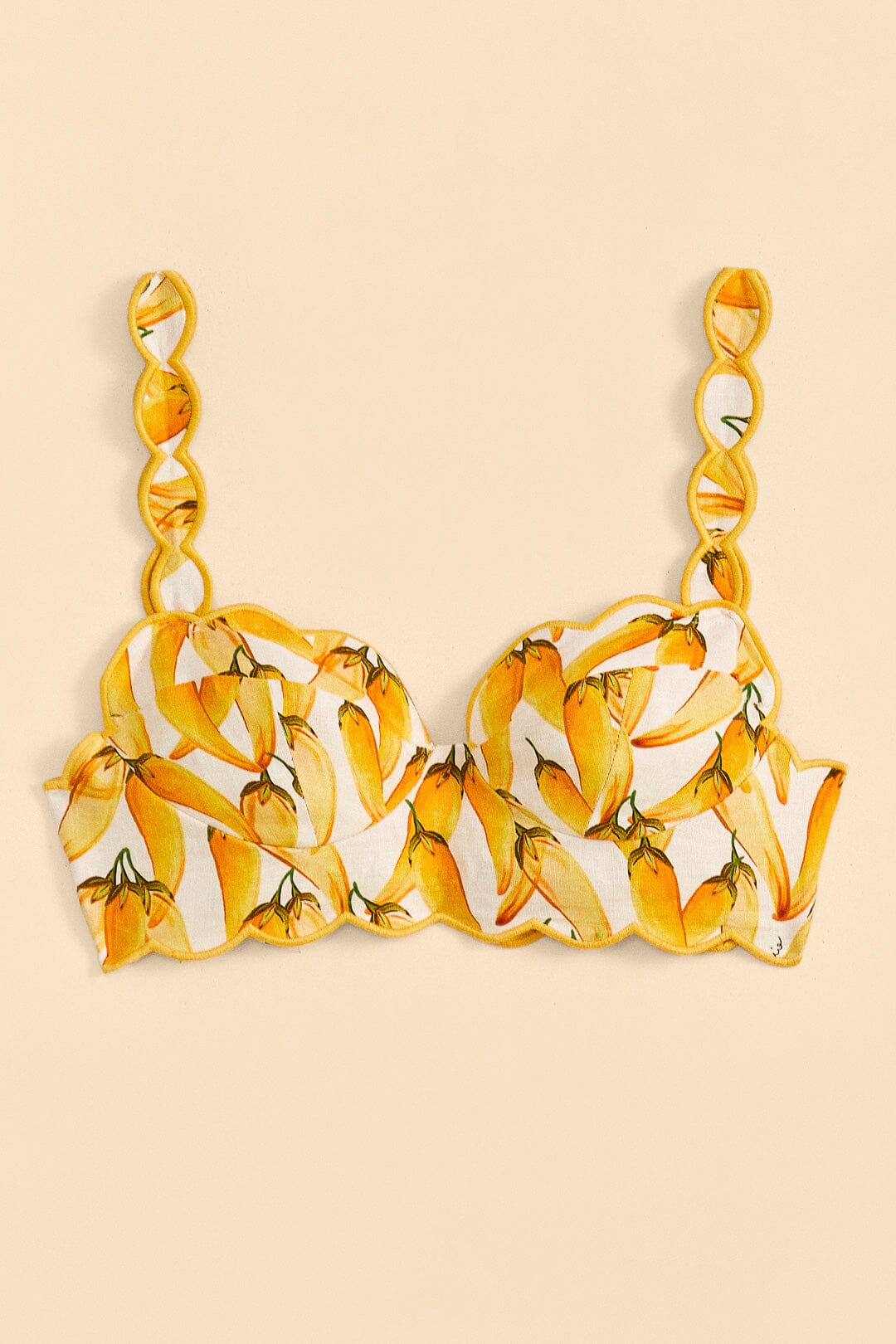 Farm Rio Off-White Peppers Top