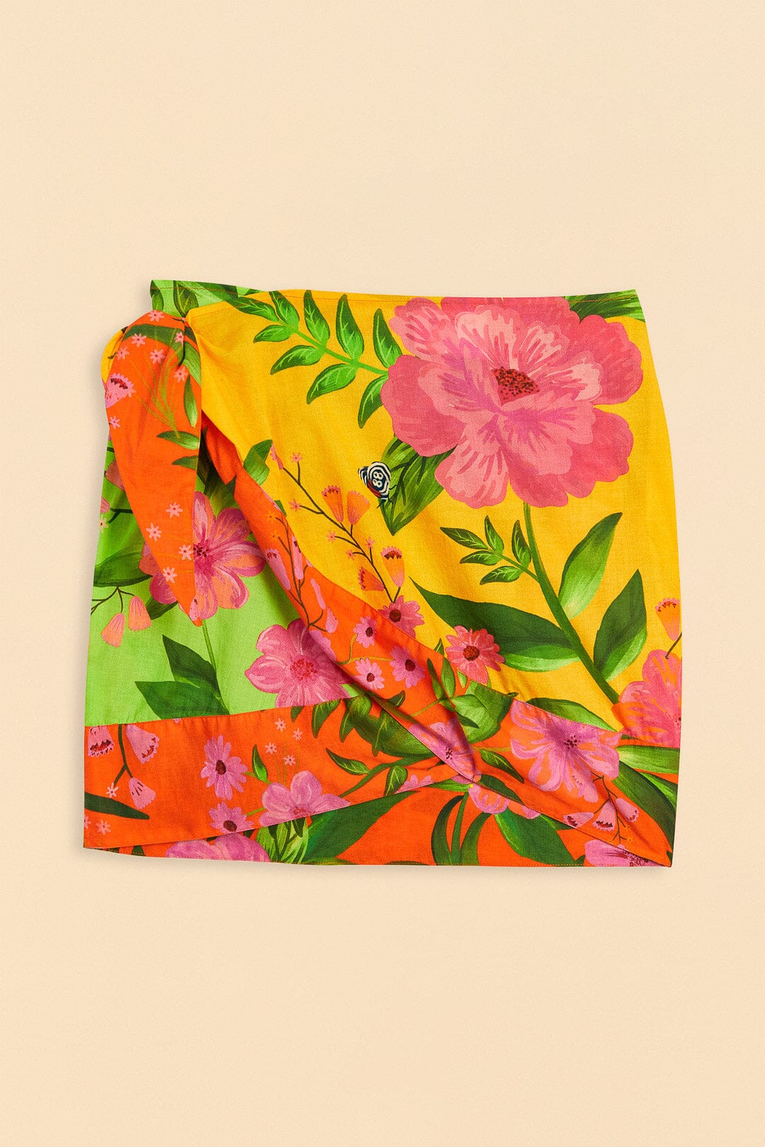 Farm Rio Romantic Garden Cover-Up Skirt
