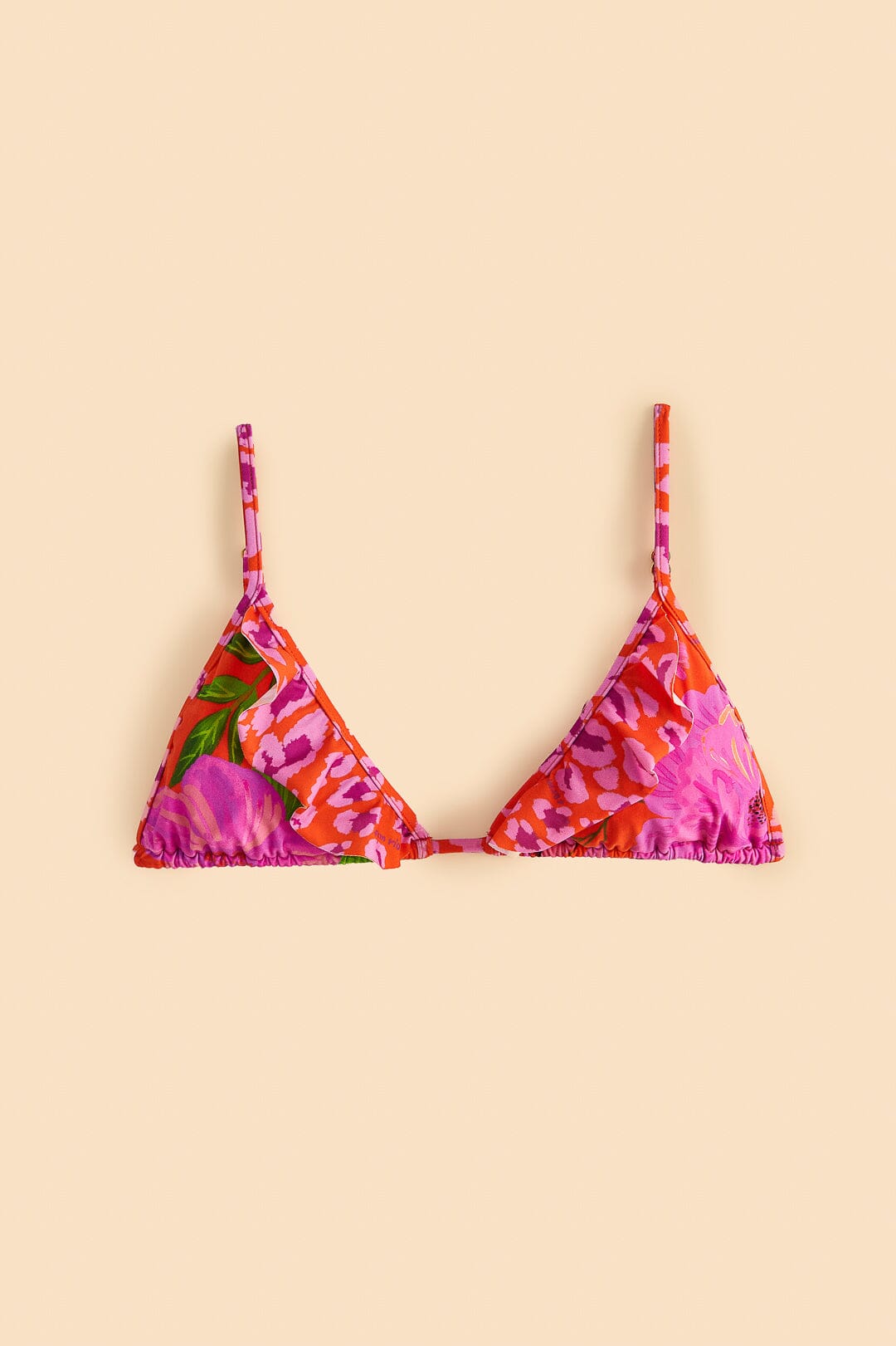 Farm Rio Romantic Garden & Leopard Pop Bikini Top