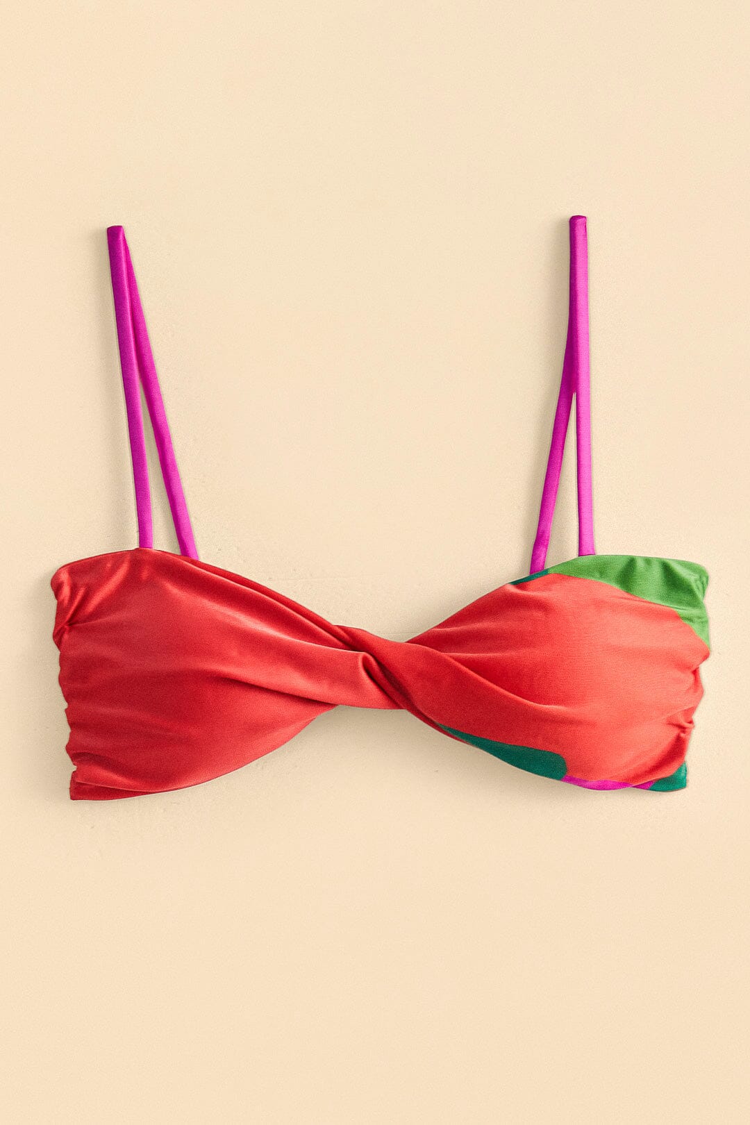Farm Rio Colorful Leaves Bikini Top