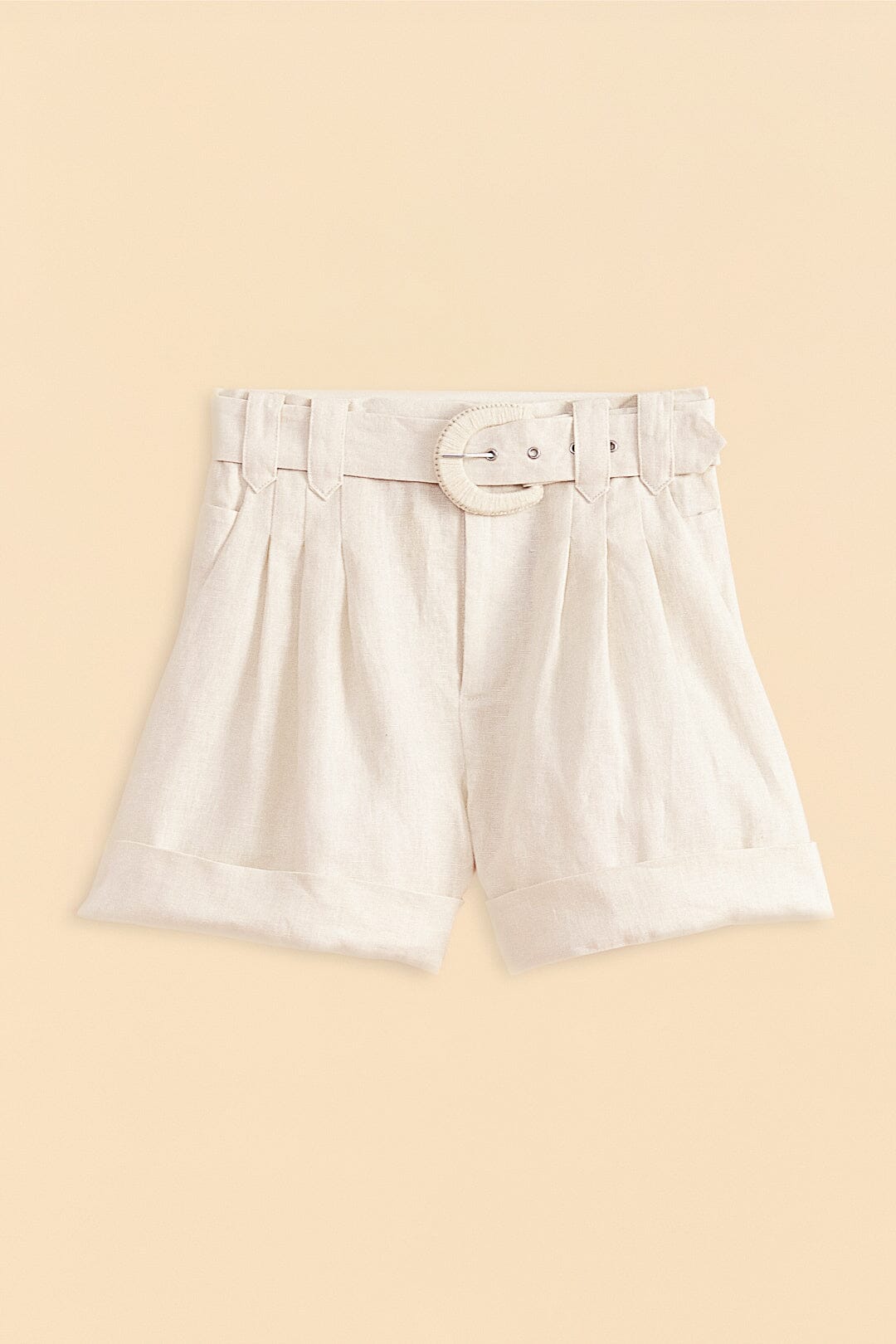 Farm Rio Off-White Tailored Shorts