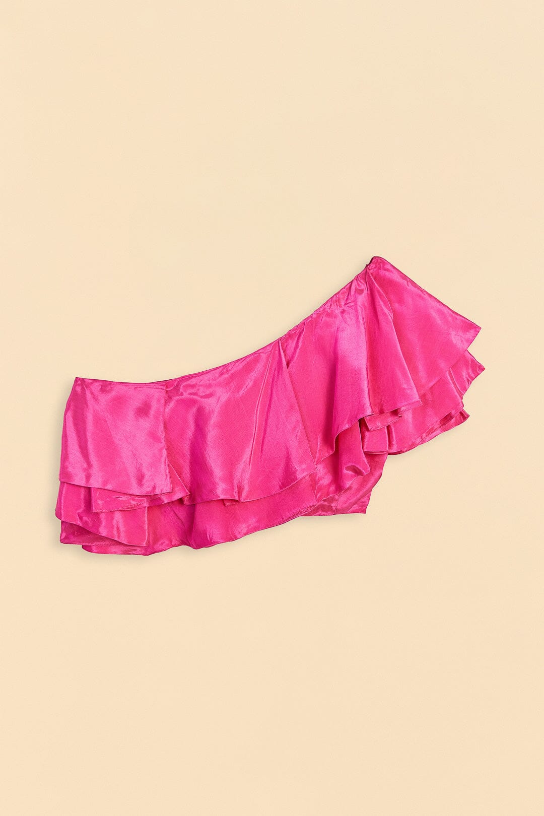Farm Rio Dark Pink Marocaine Ruffle Top