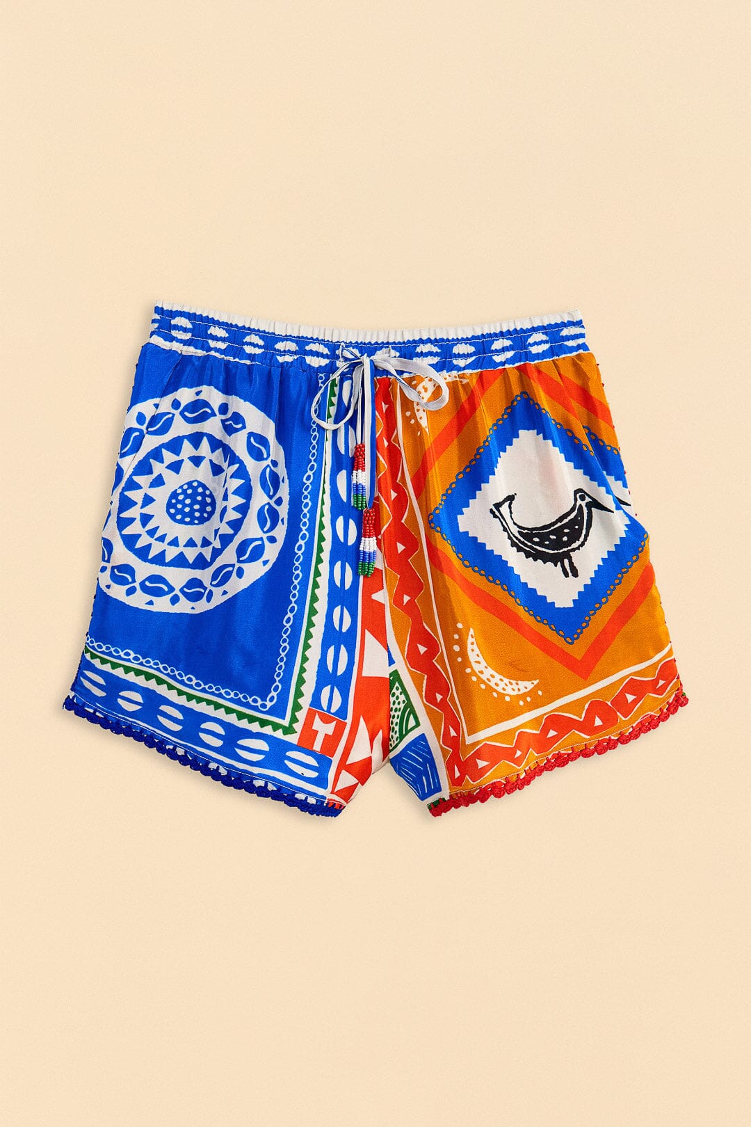 Farm Rio Off-White Pitta Colors Shorts