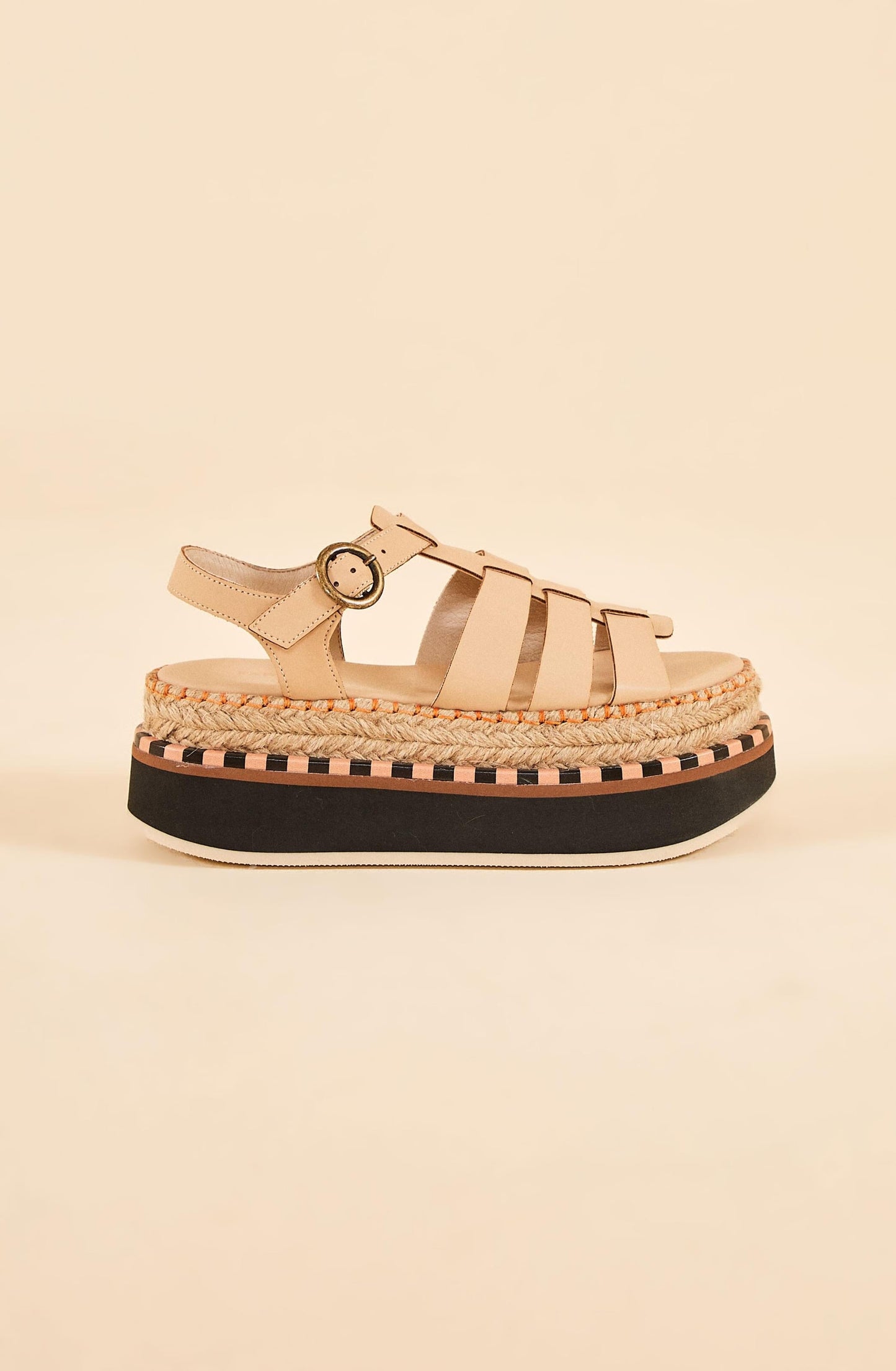 Farm Rio Beige Espadrille Platform Sandal