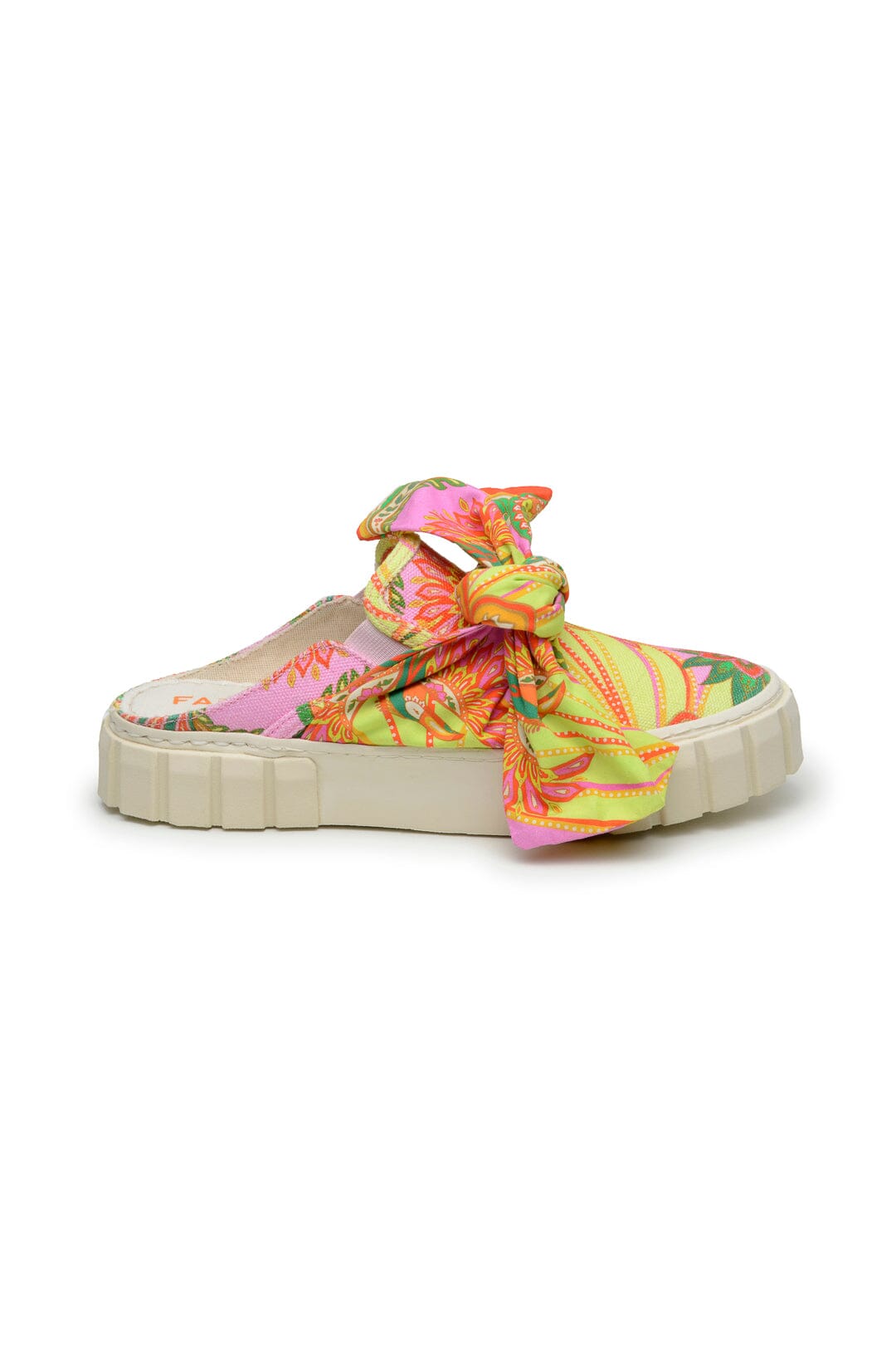 Farm Rio Beach Toucans Mule Sneaker With Bow