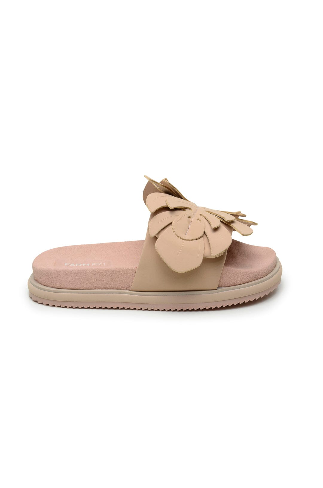 Farm Rio Almond Monstera Anatomic Slide Sandal