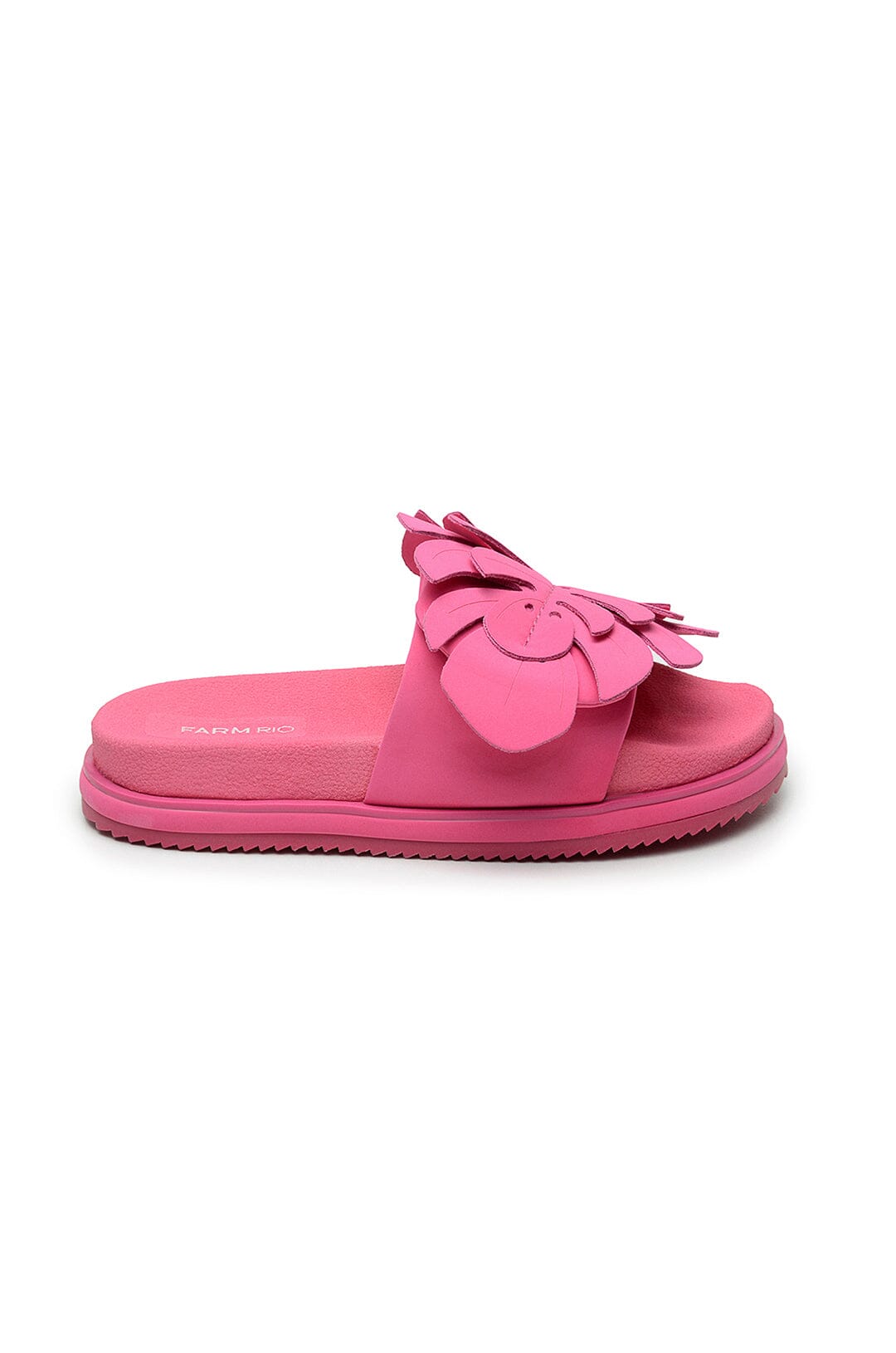 Farm Rio Pink Monstera Anatomic Slide Sandal