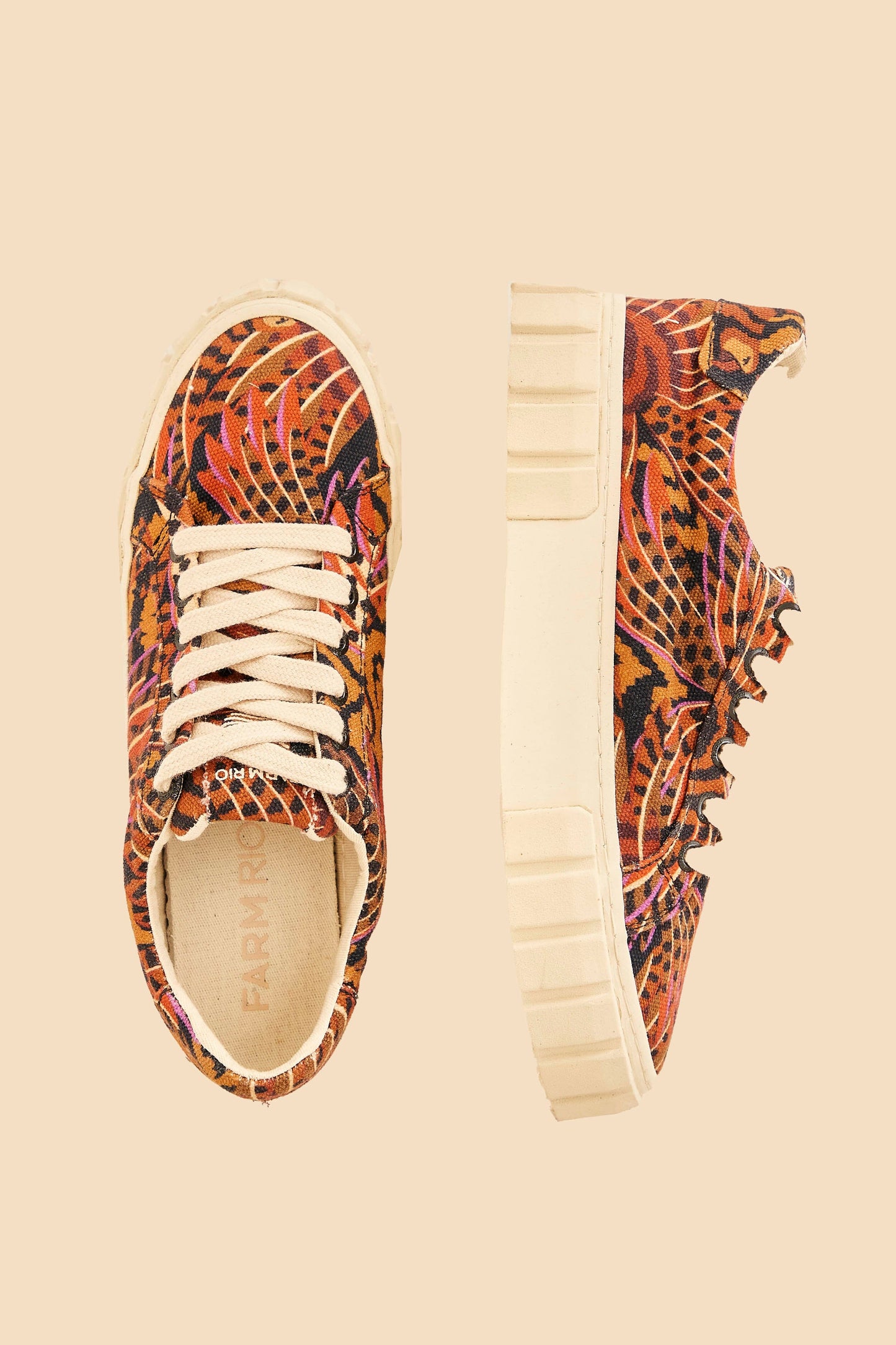Farm Rio Caramel Macawmouflage Flatform Sneaker