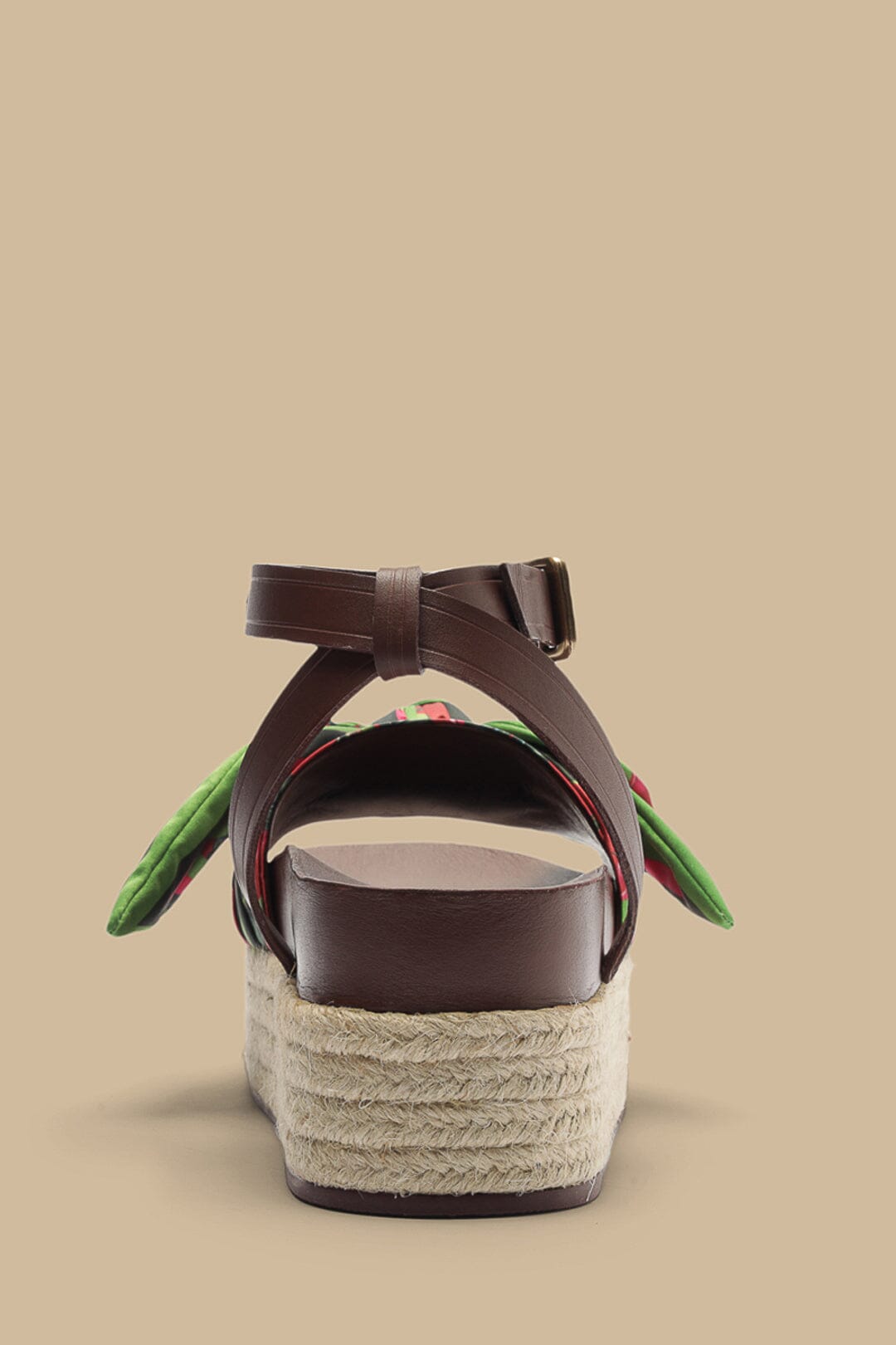 Farm Rio Marsala Scarf Espadrille Flatform Sandal