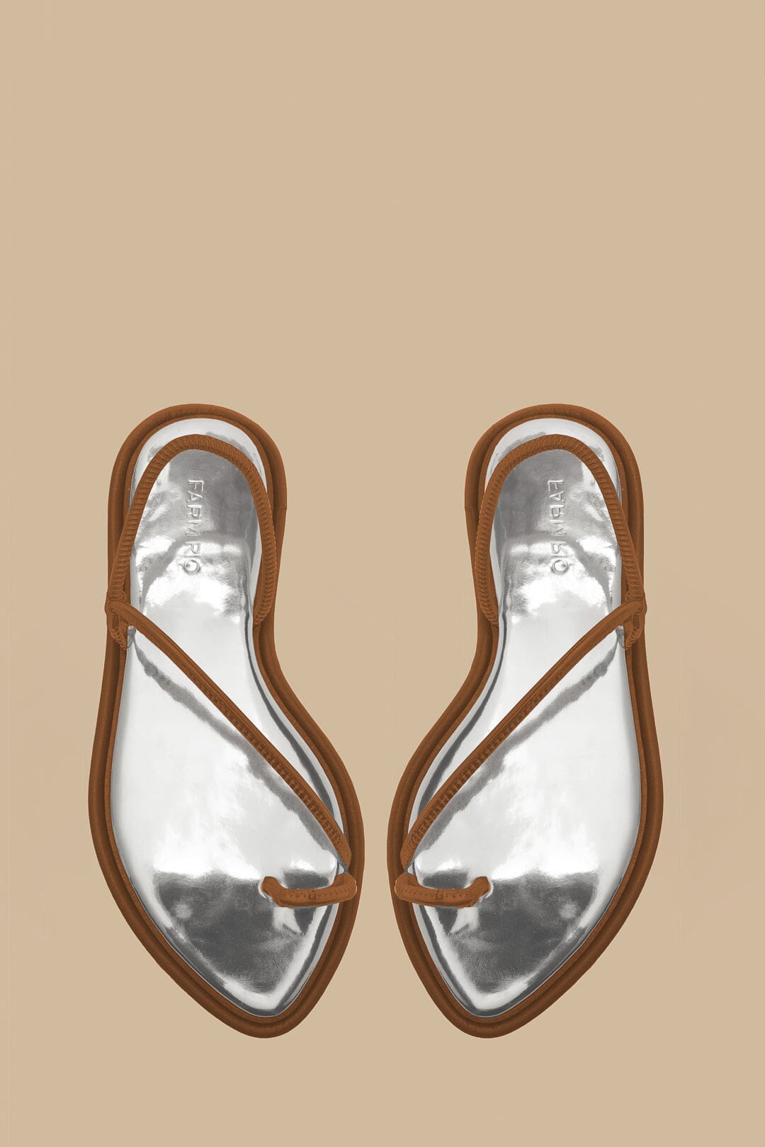 Farm Rio Camel Toe String Sandal