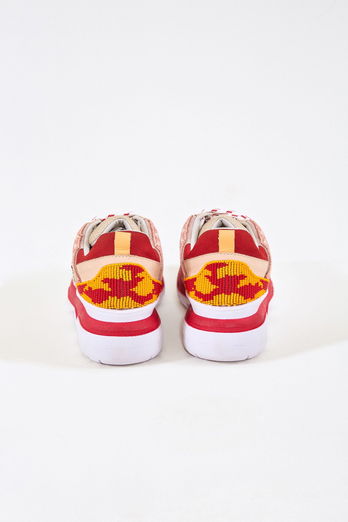 Farm Rio SUMMER CARAMEL BEADED SNEAKERS