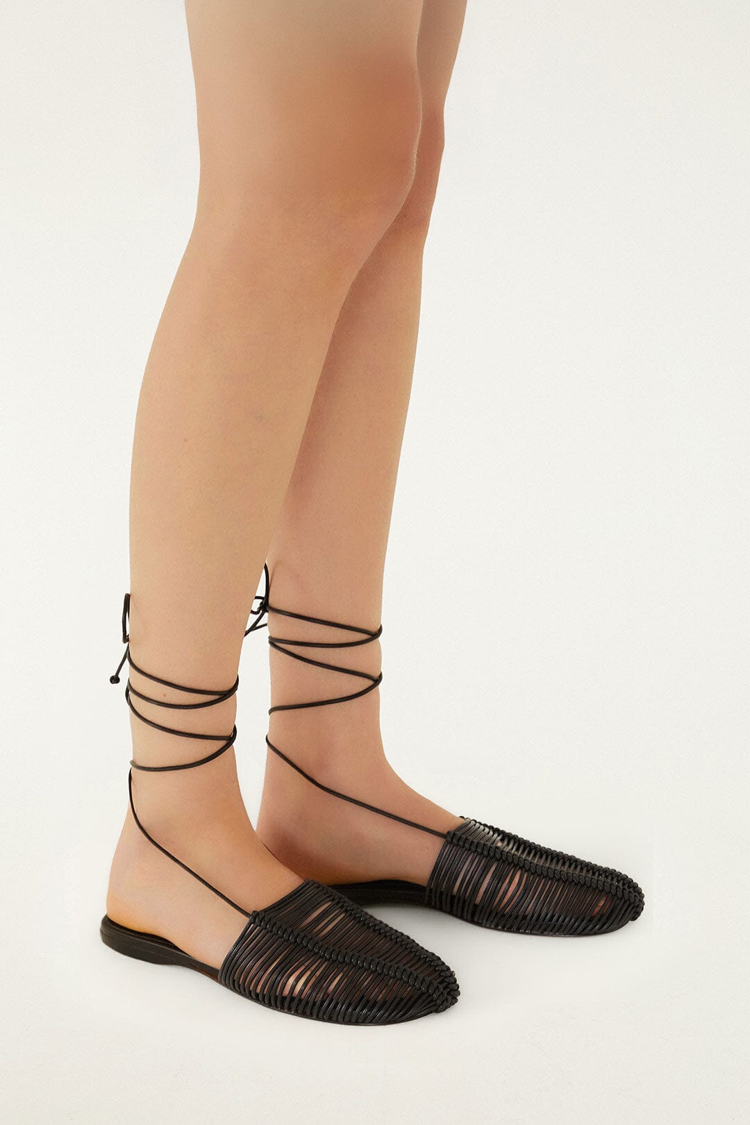 Farm Rio Black Macrame Mule