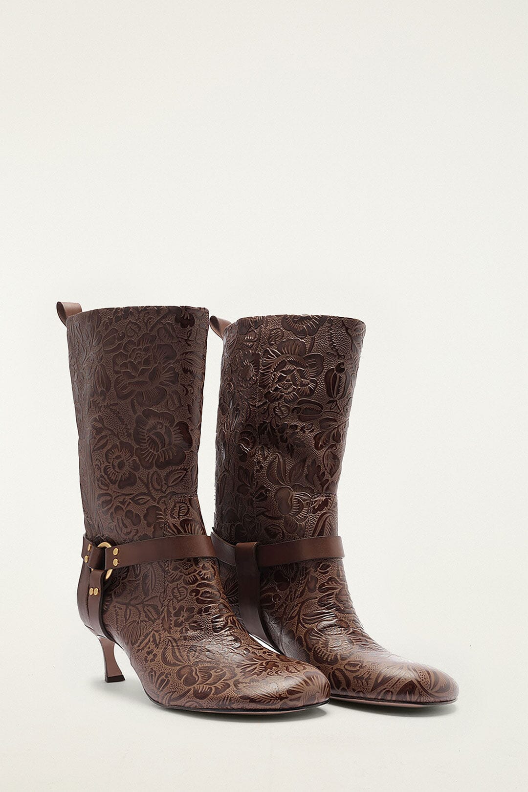 Farm Rio Brwon Harness Embossed Boot
