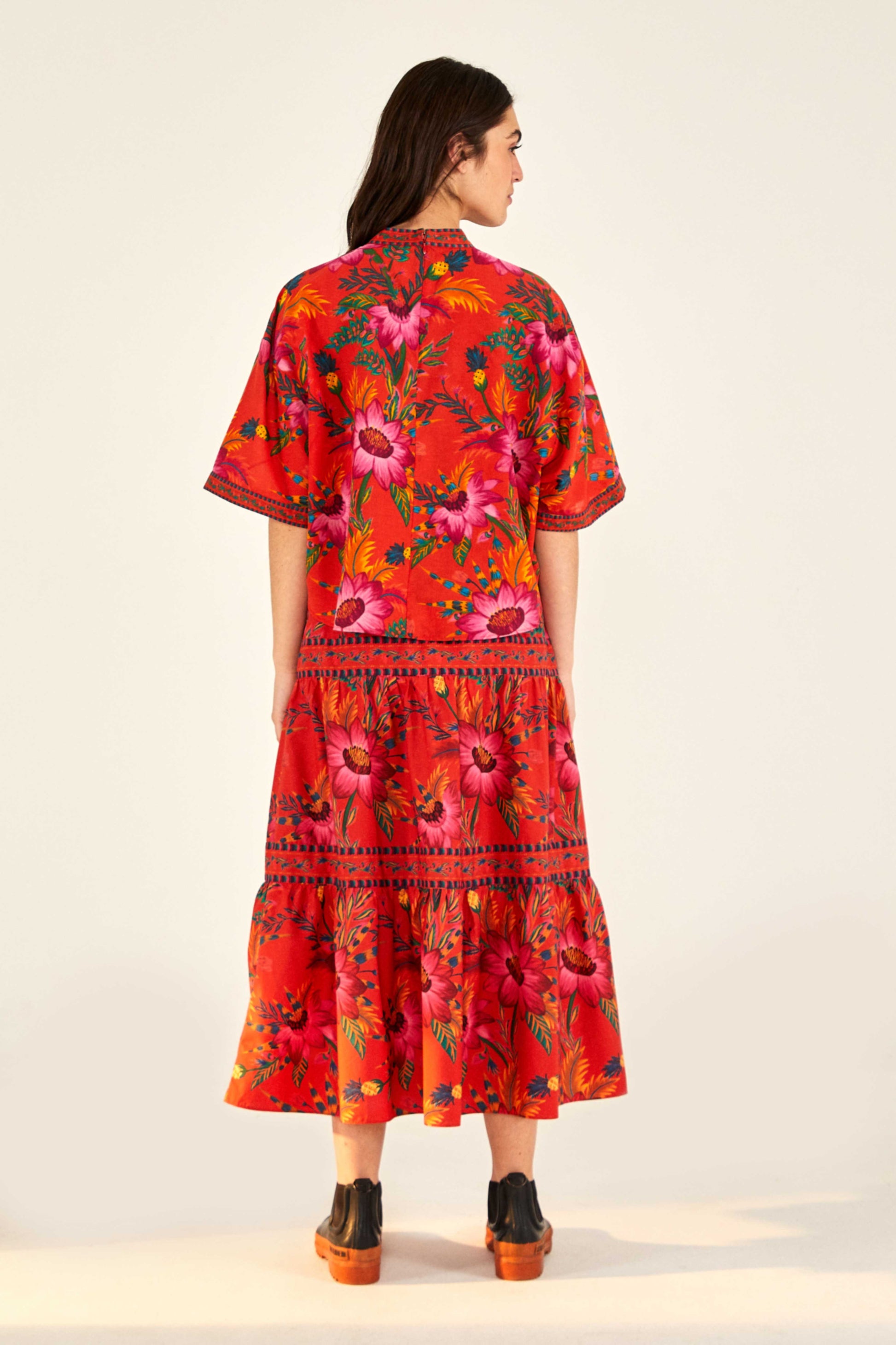  MAXI FLOWERS BLOUSE