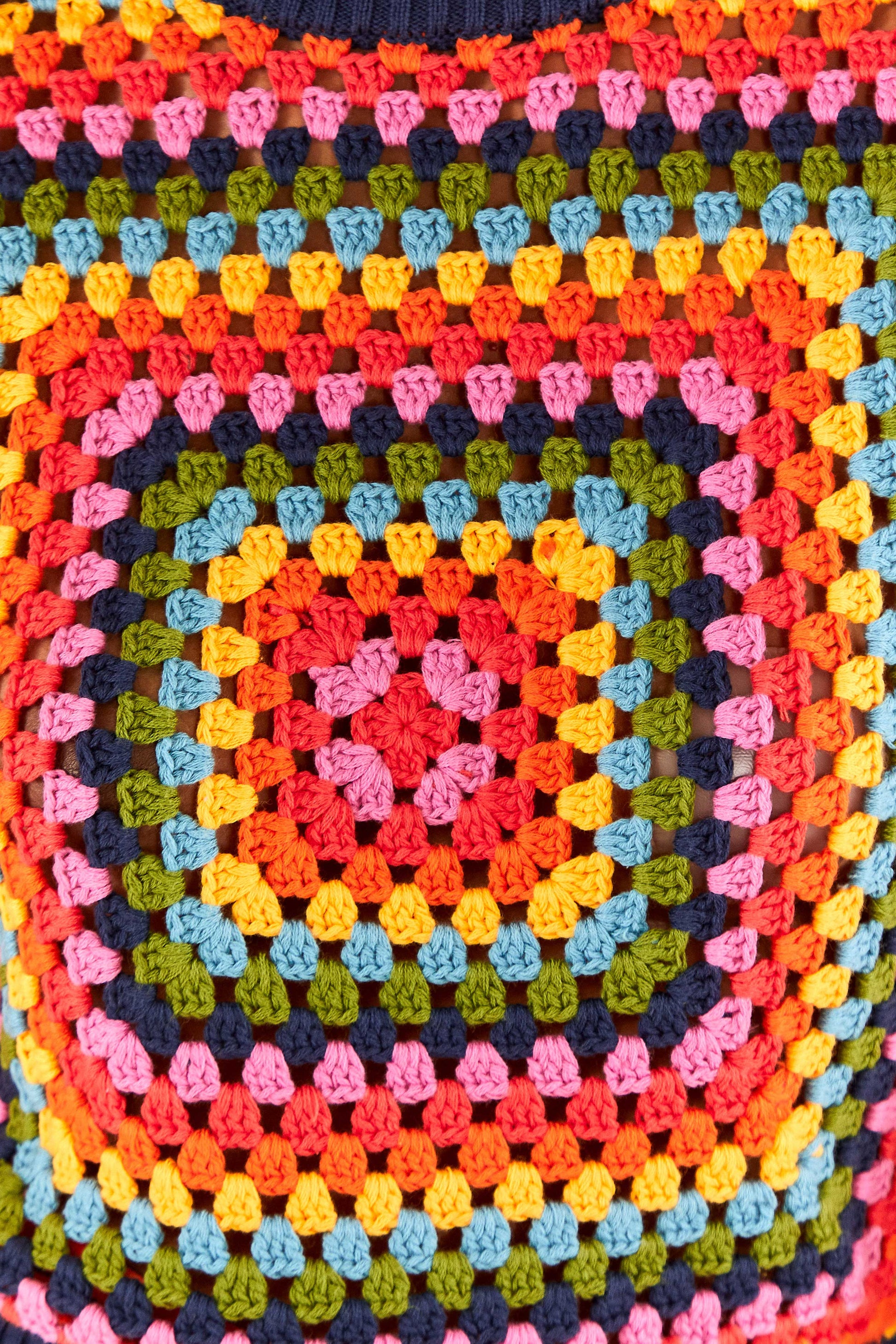  Sunset Stripes Crochet Sweater