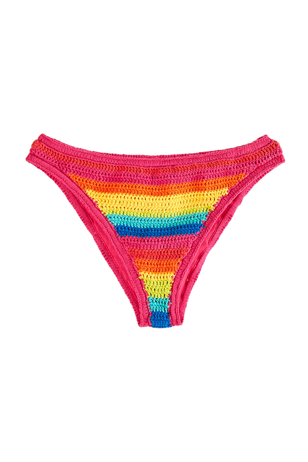  RAINBOW CROCHET BIKINI BOTTOM