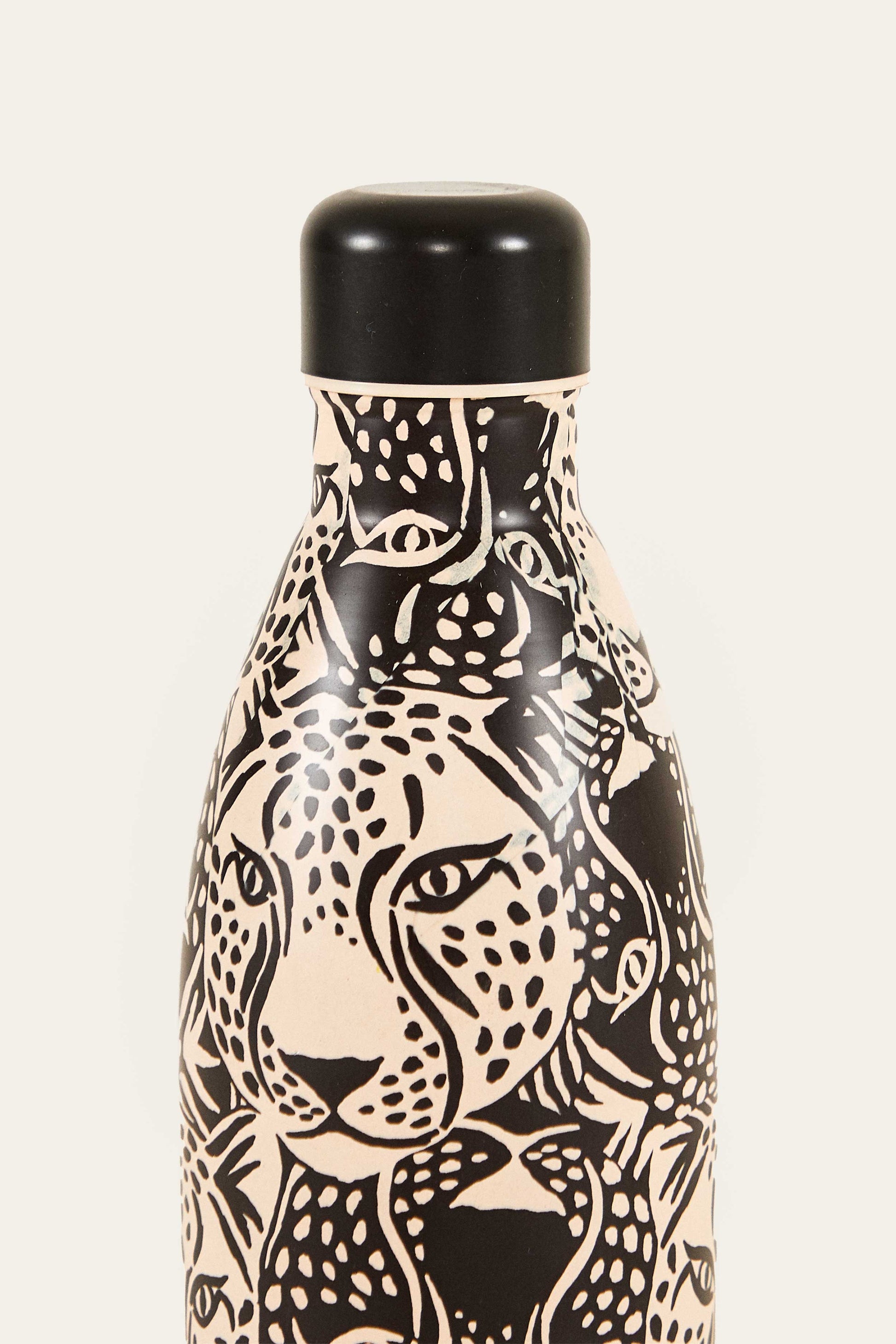  Midnight B&W Leopards Bottle