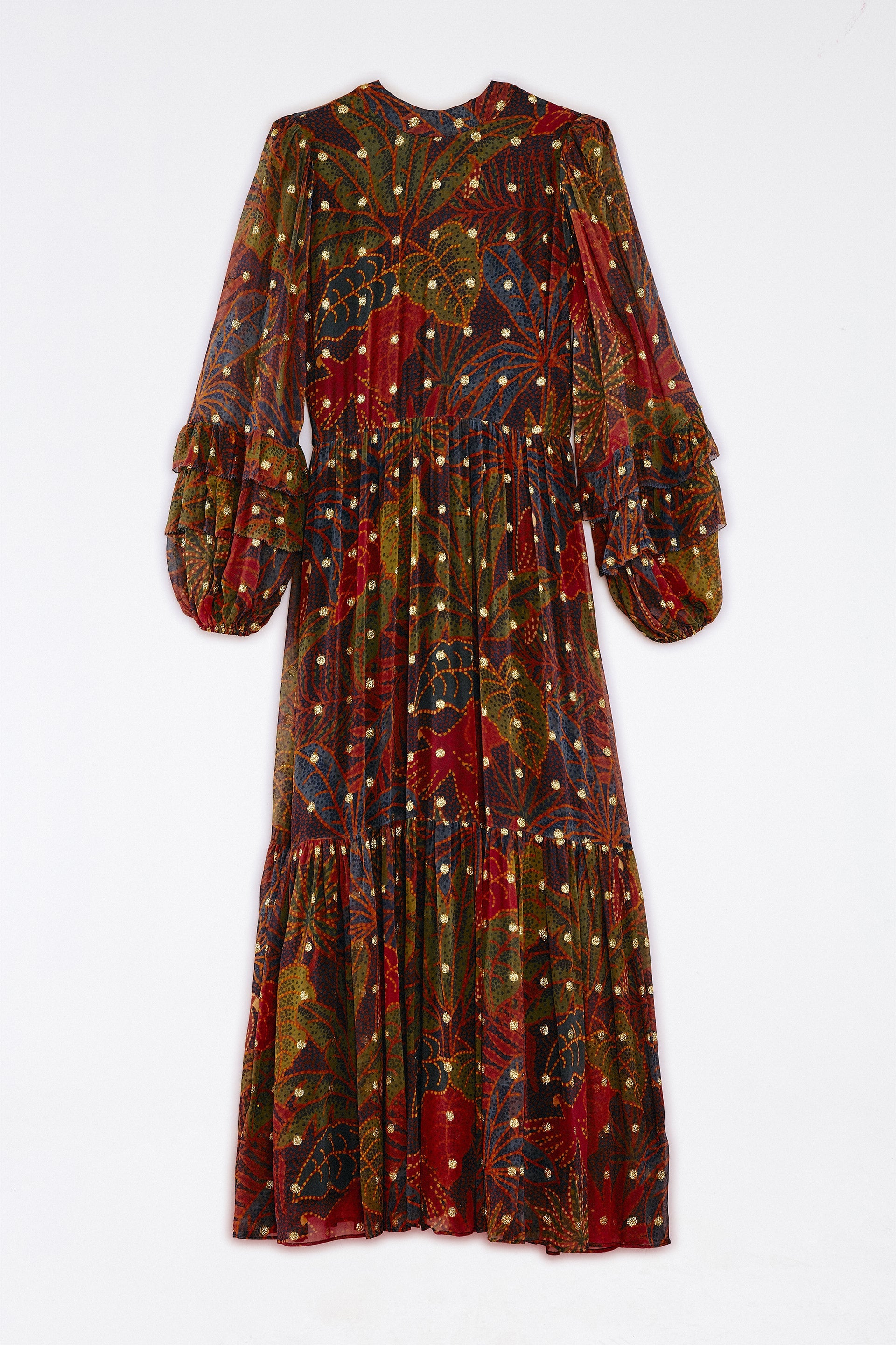 Farm Rio Black Rainforest Maxi Dress