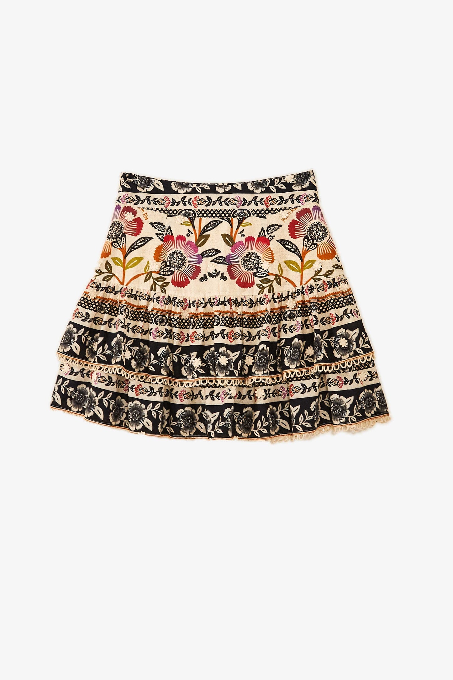 Farm Rio Romantic Garden Mini Skirt
