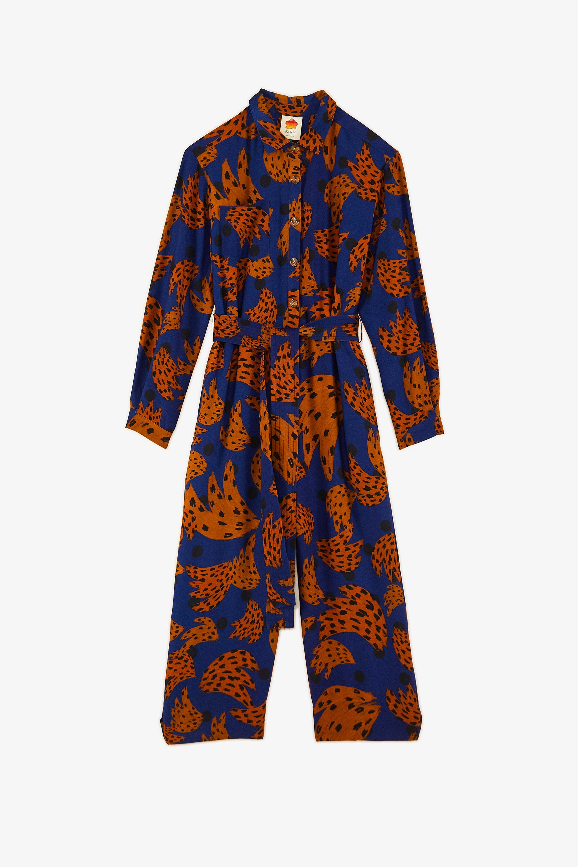 Farm Rio Navy Bananica Jumpsuit