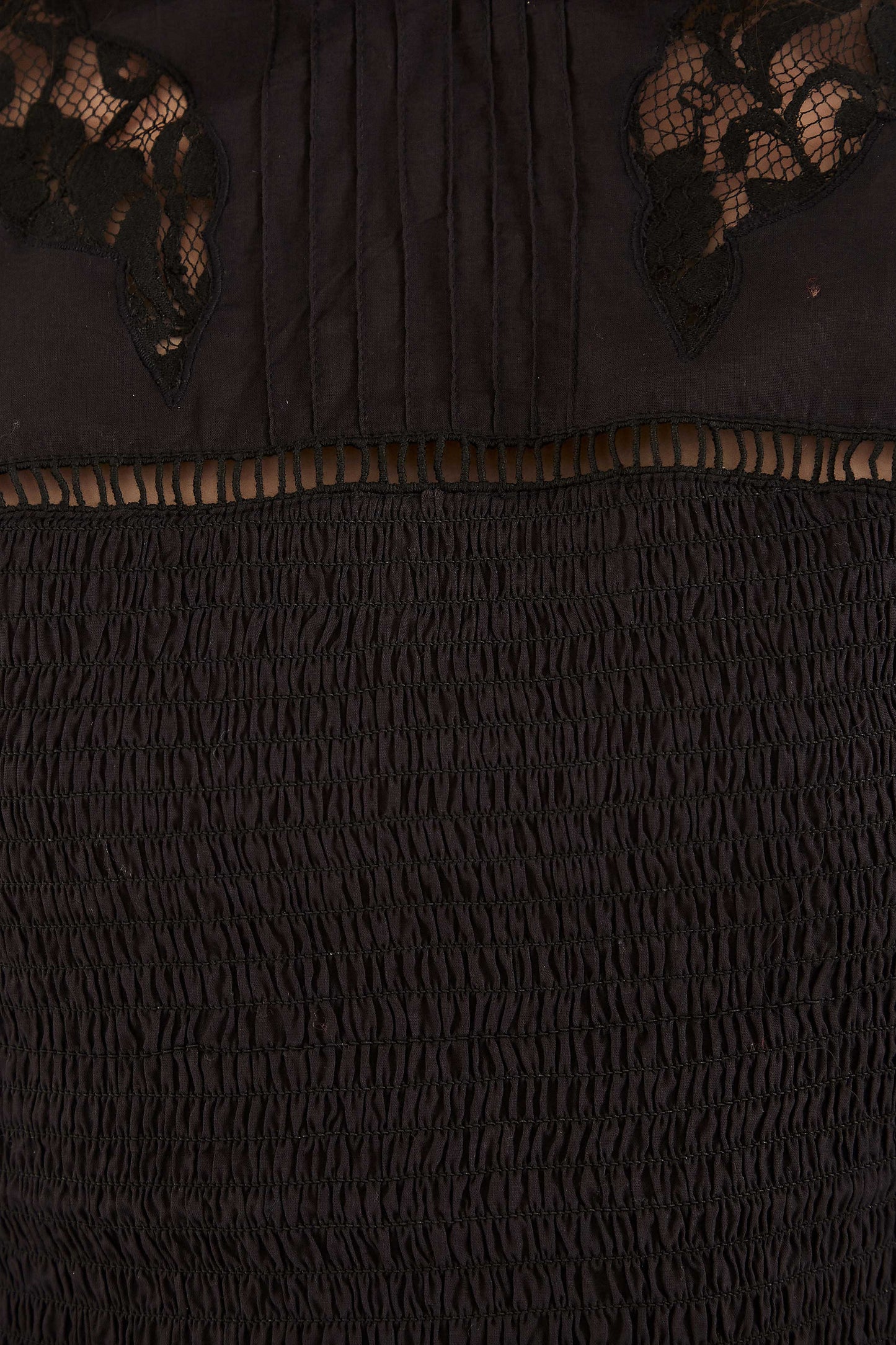 Farm Rio Black Lace Blouse