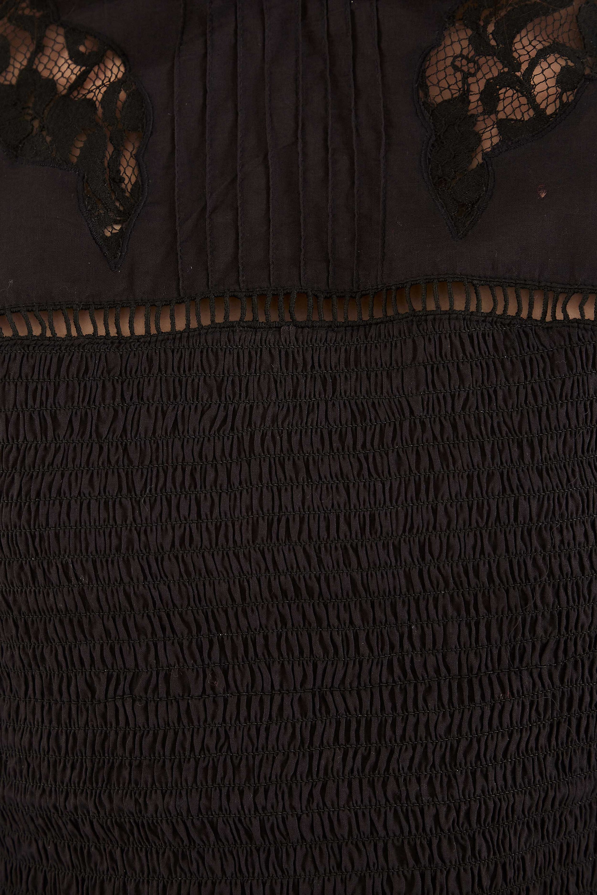Farm Rio Black Lace Blouse