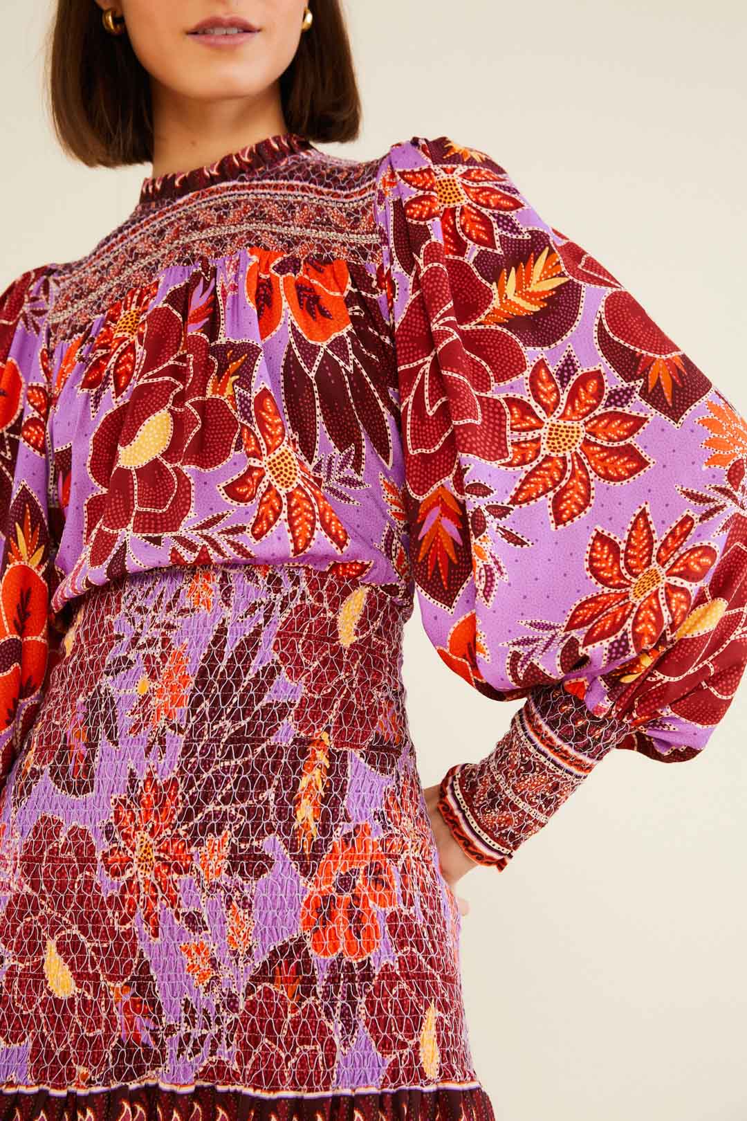Farm Rio Sweet Floral Mini Dress