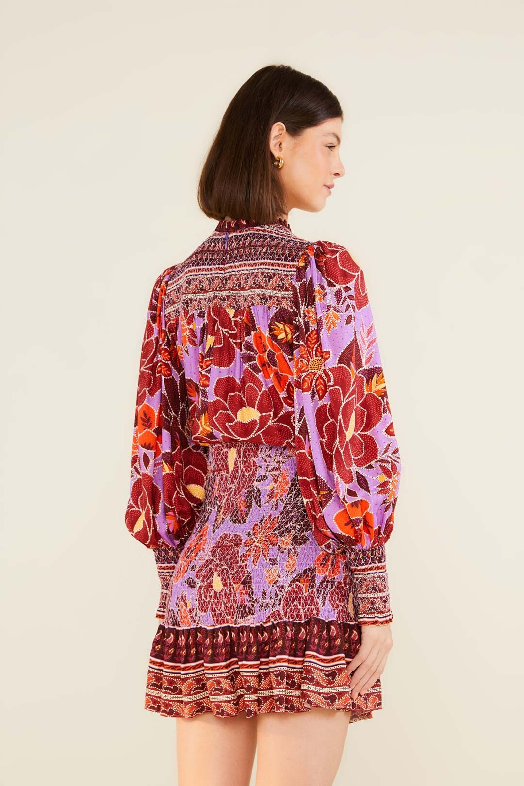 Farm Rio Sweet Floral Mini Dress
