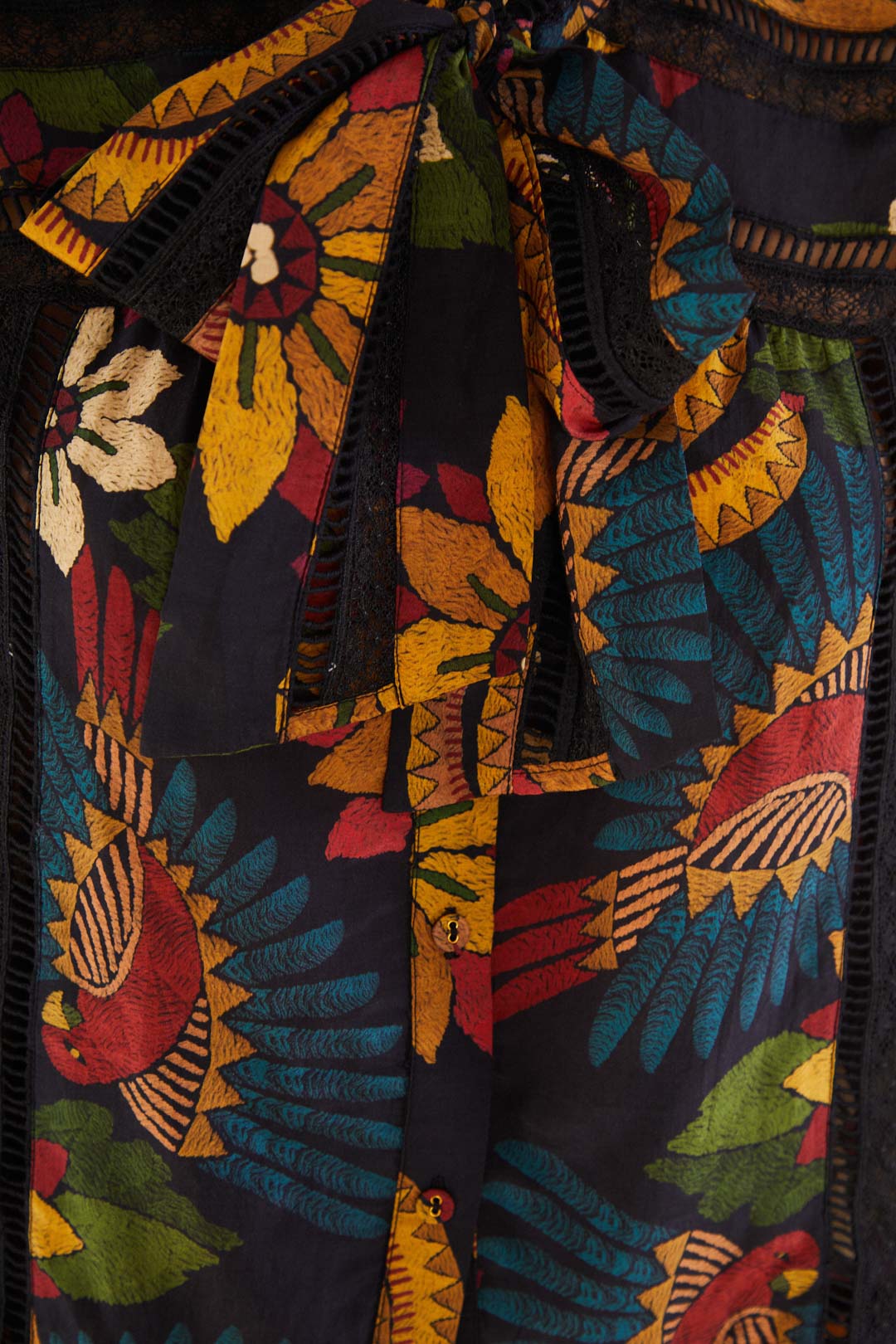 Farm Rio Macaw Ballet Blouse