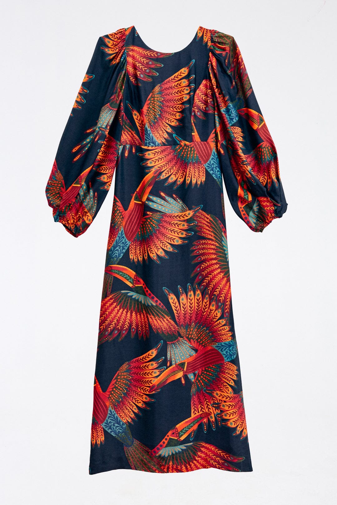 Farm Rio Arabesque Toucans Midi Dress