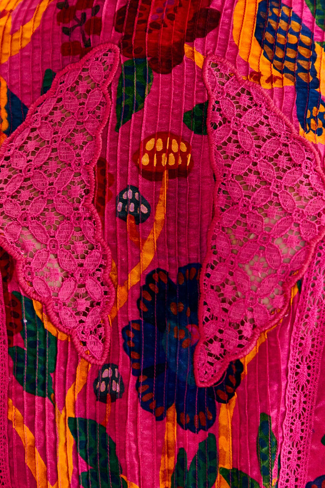 Farm Rio Pink Sweet Forest Blouse