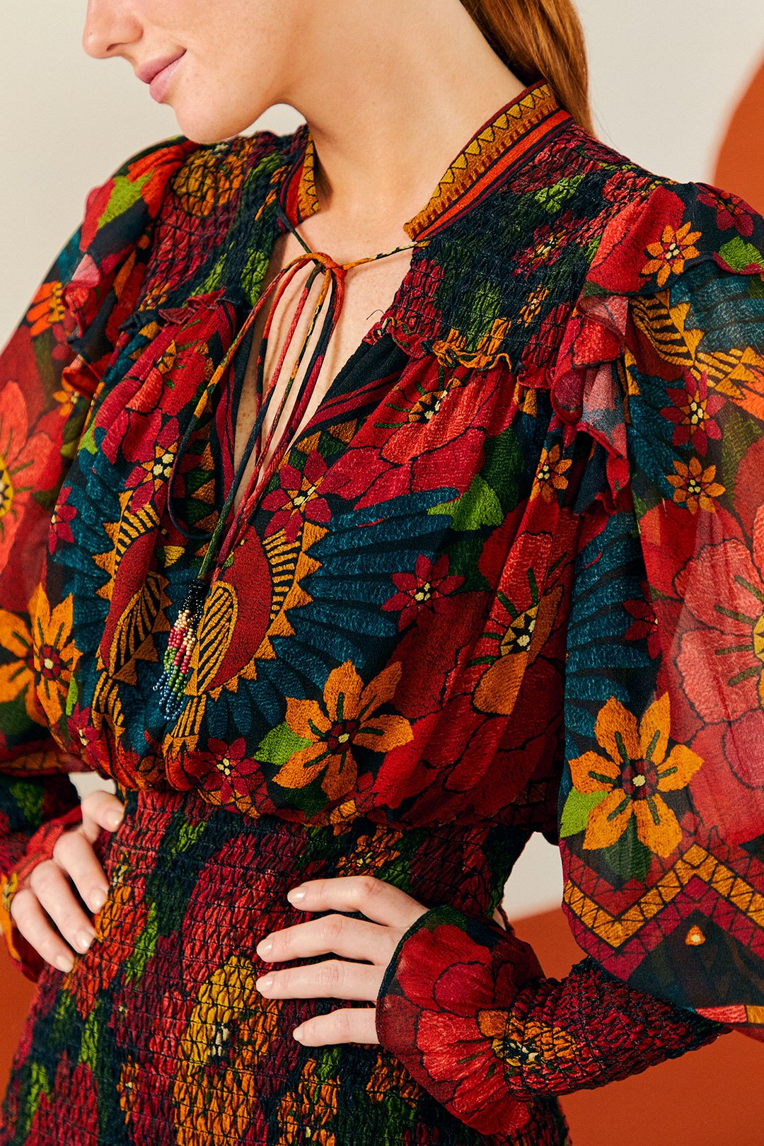 Farm Rio Macaw Ballet Ainika Maxi Dress