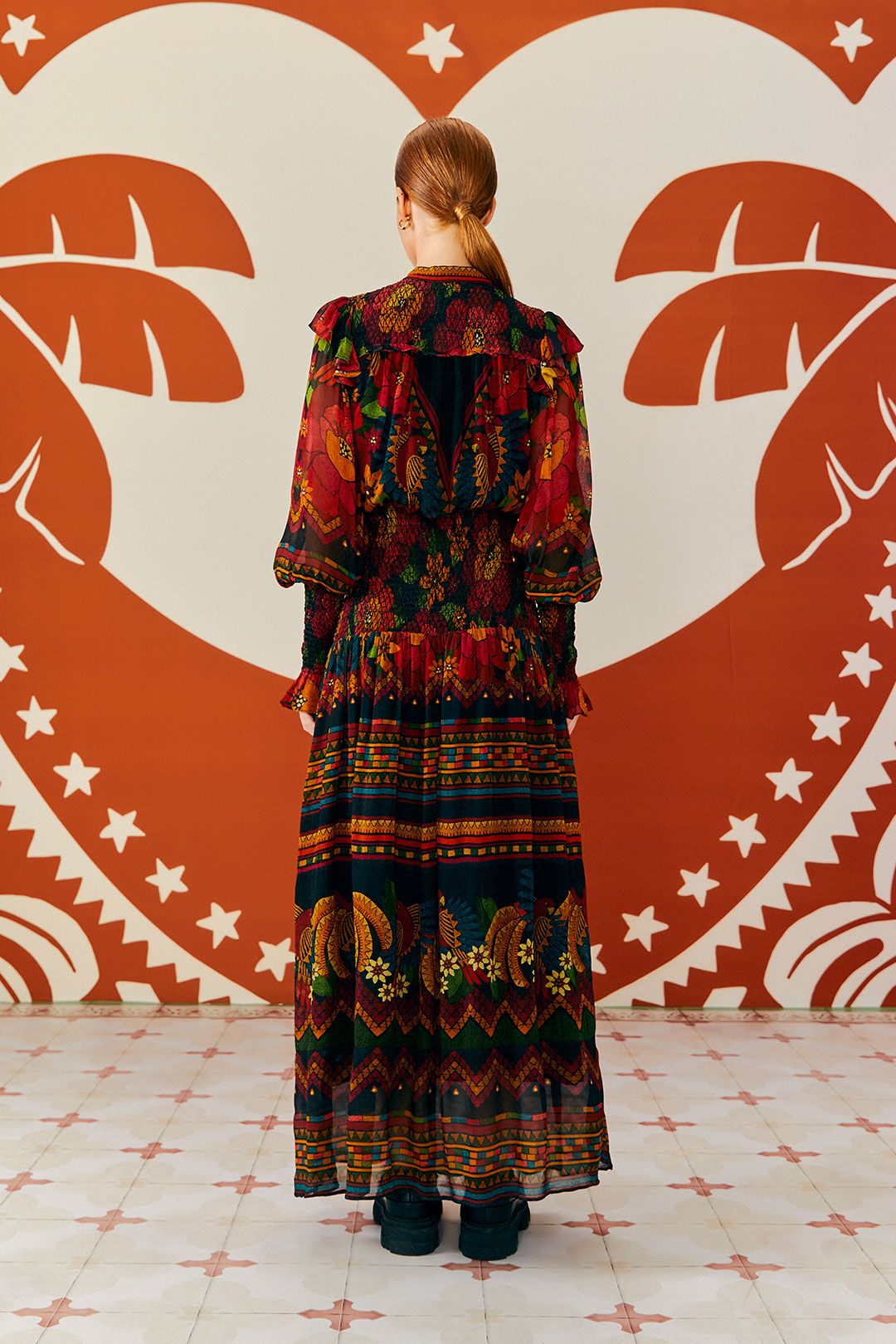Farm Rio Macaw Ballet Ainika Maxi Dress