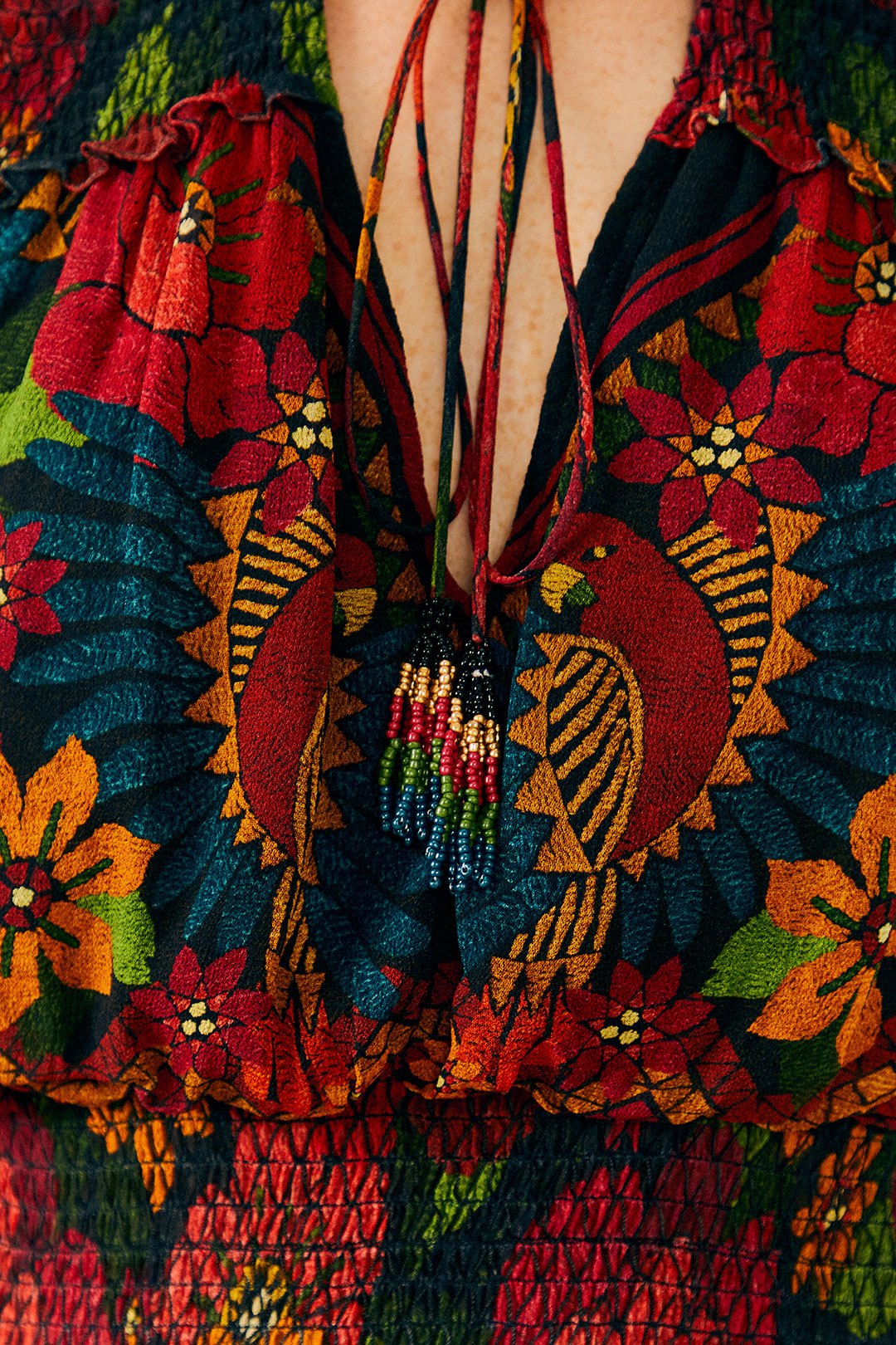 Farm Rio Macaw Ballet Ainika Maxi Dress