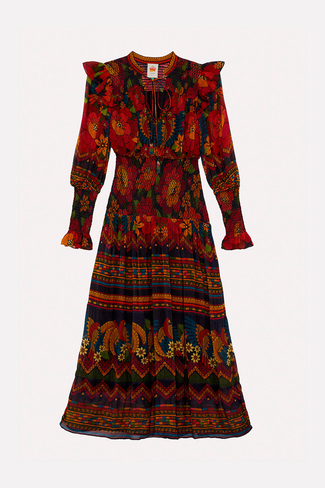 Farm Rio Macaw Ballet Ainika Maxi Dress