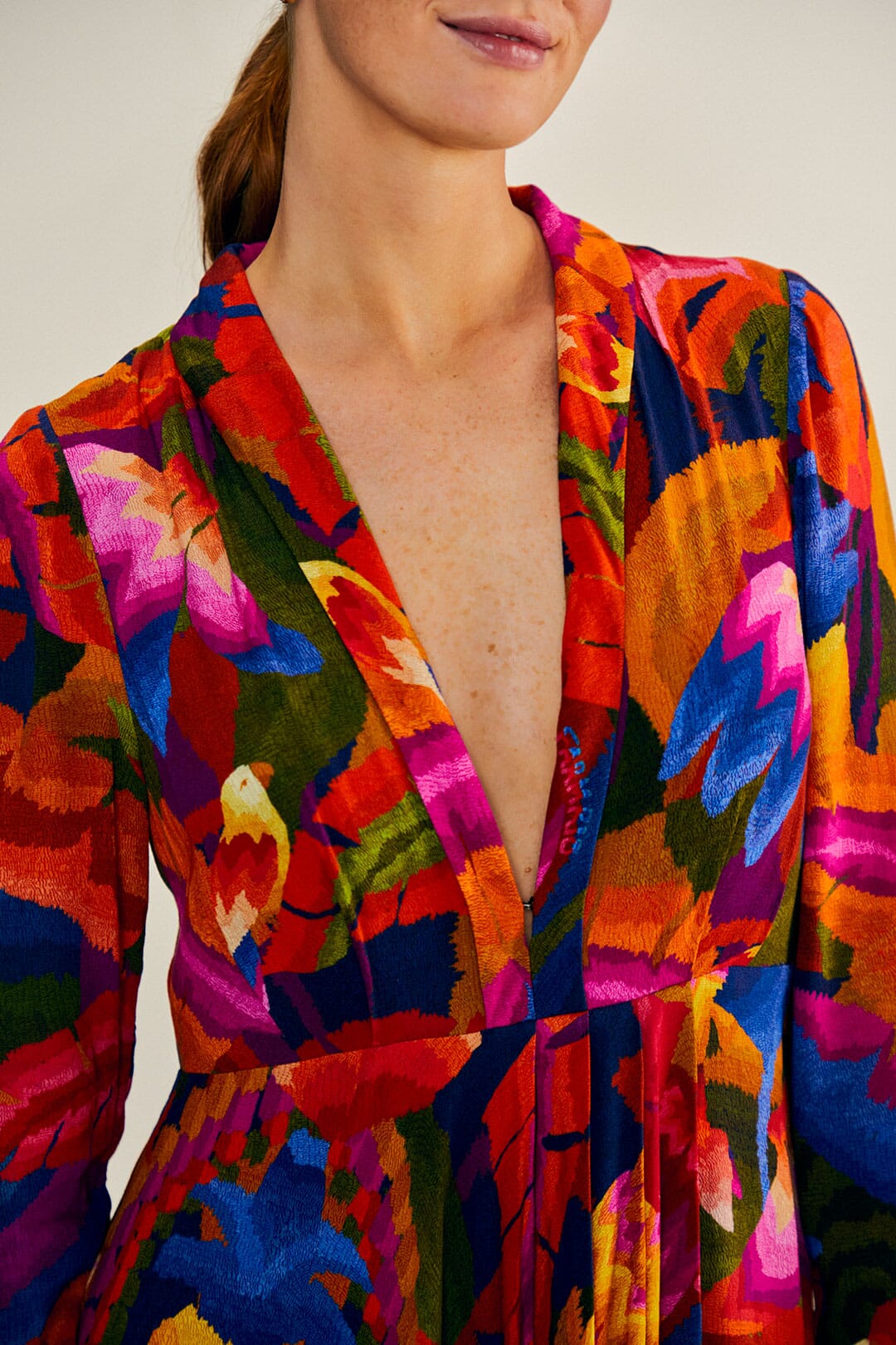 Farm Rio Rainbow Forest Maxi Dress