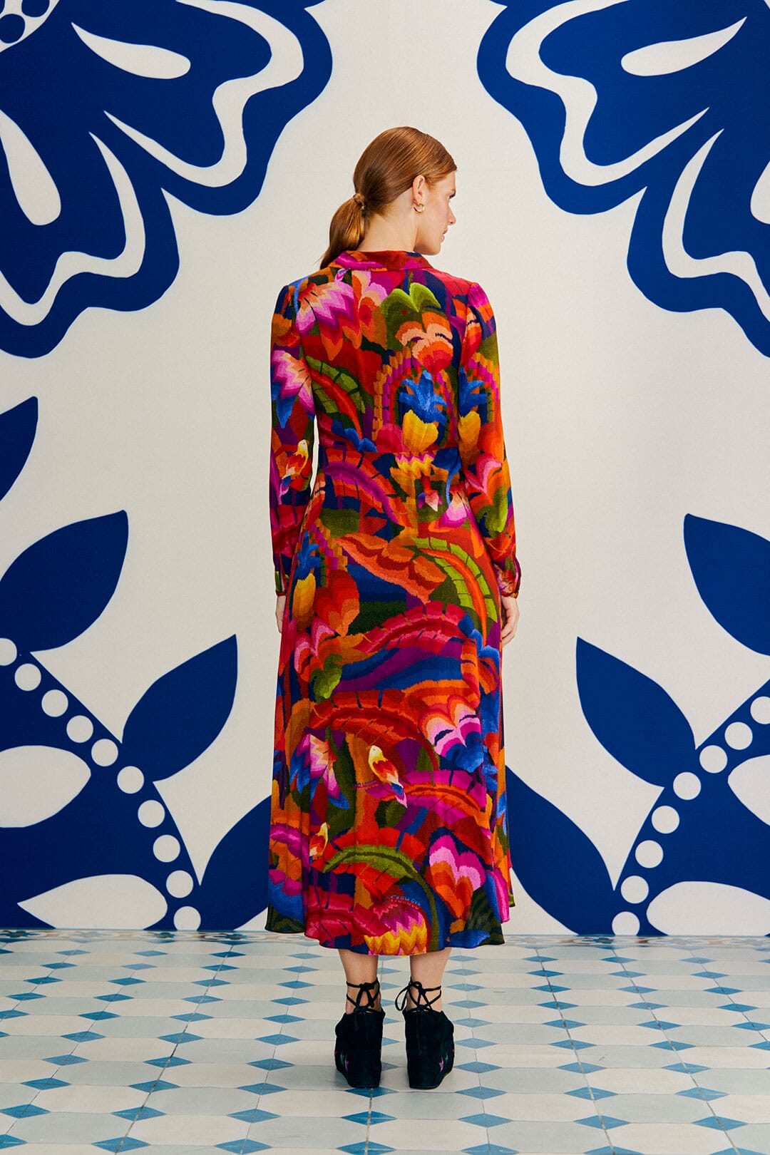 Farm Rio Rainbow Forest Maxi Dress