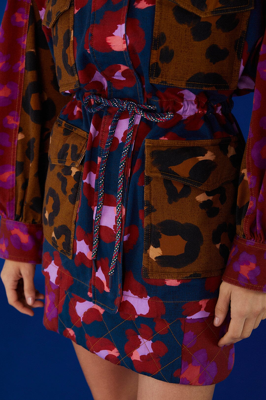 Farm Rio Mixed Leopards Canvas Jacket