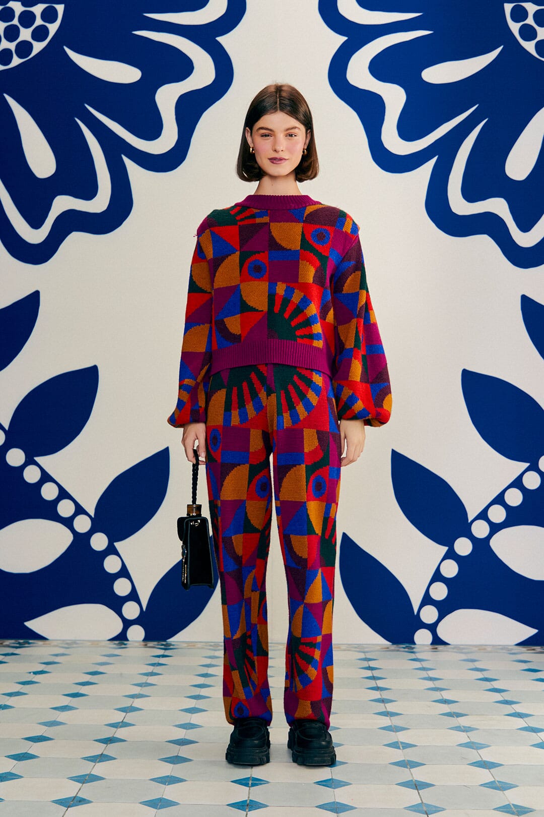 Farm Rio Graphic Toucans Sweater Pants