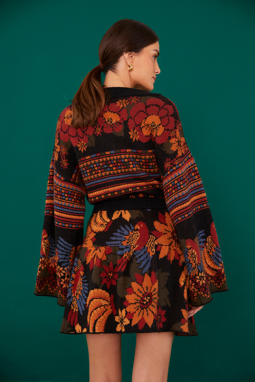 Farm Rio Macaw Ballet Ainika Sweater Skirt